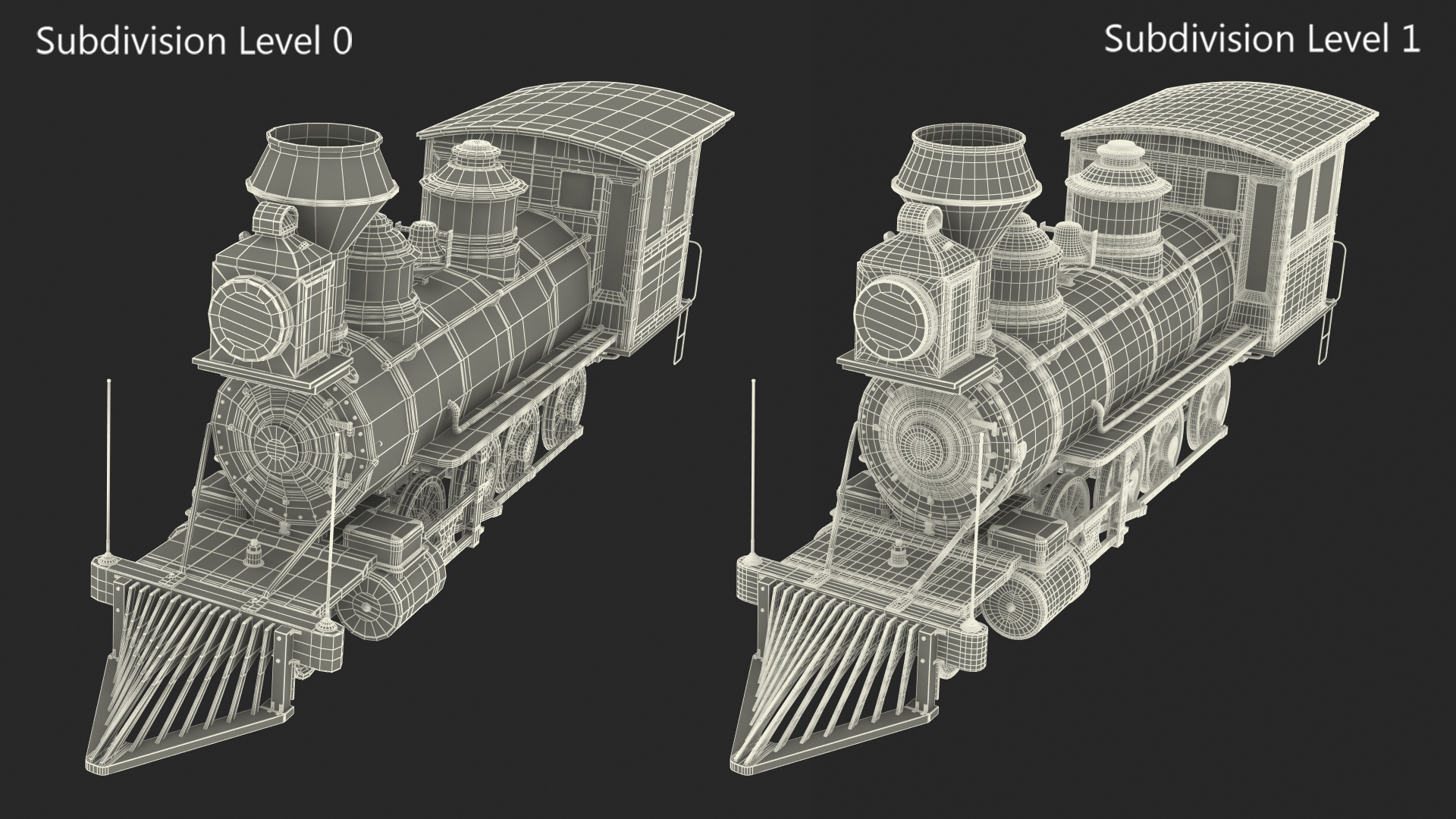 3D Steam Engine Locomotive model