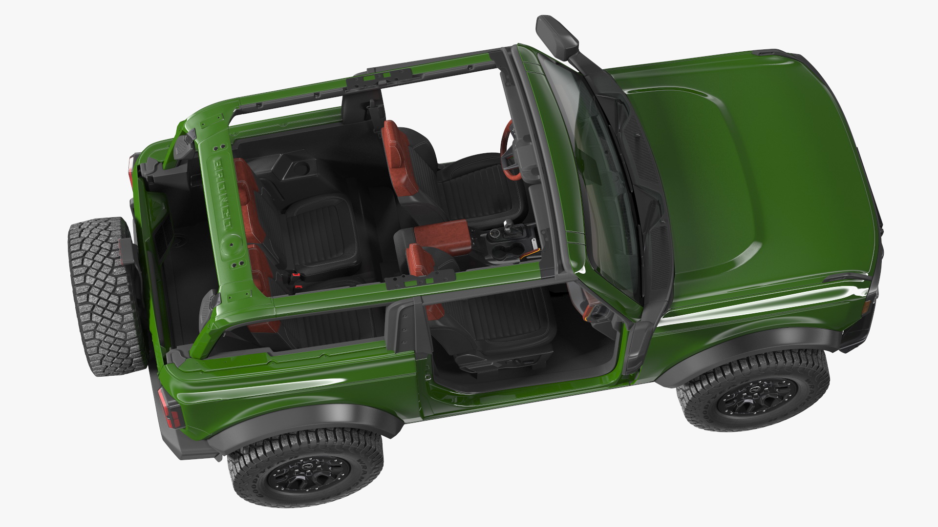 Ford Bronco 2021 Two Doors Removed 3D model