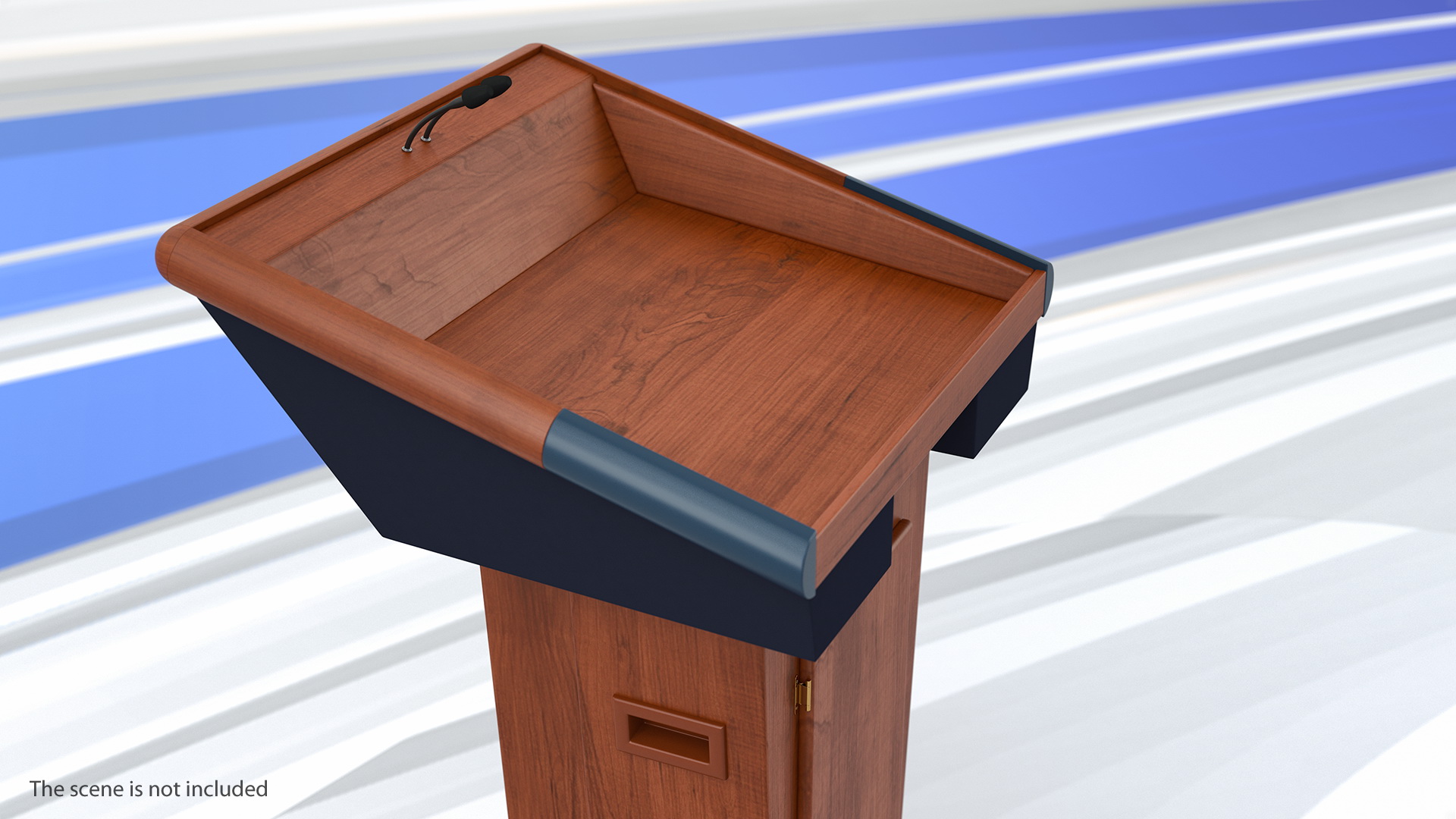 Speech Stand White House 3D model