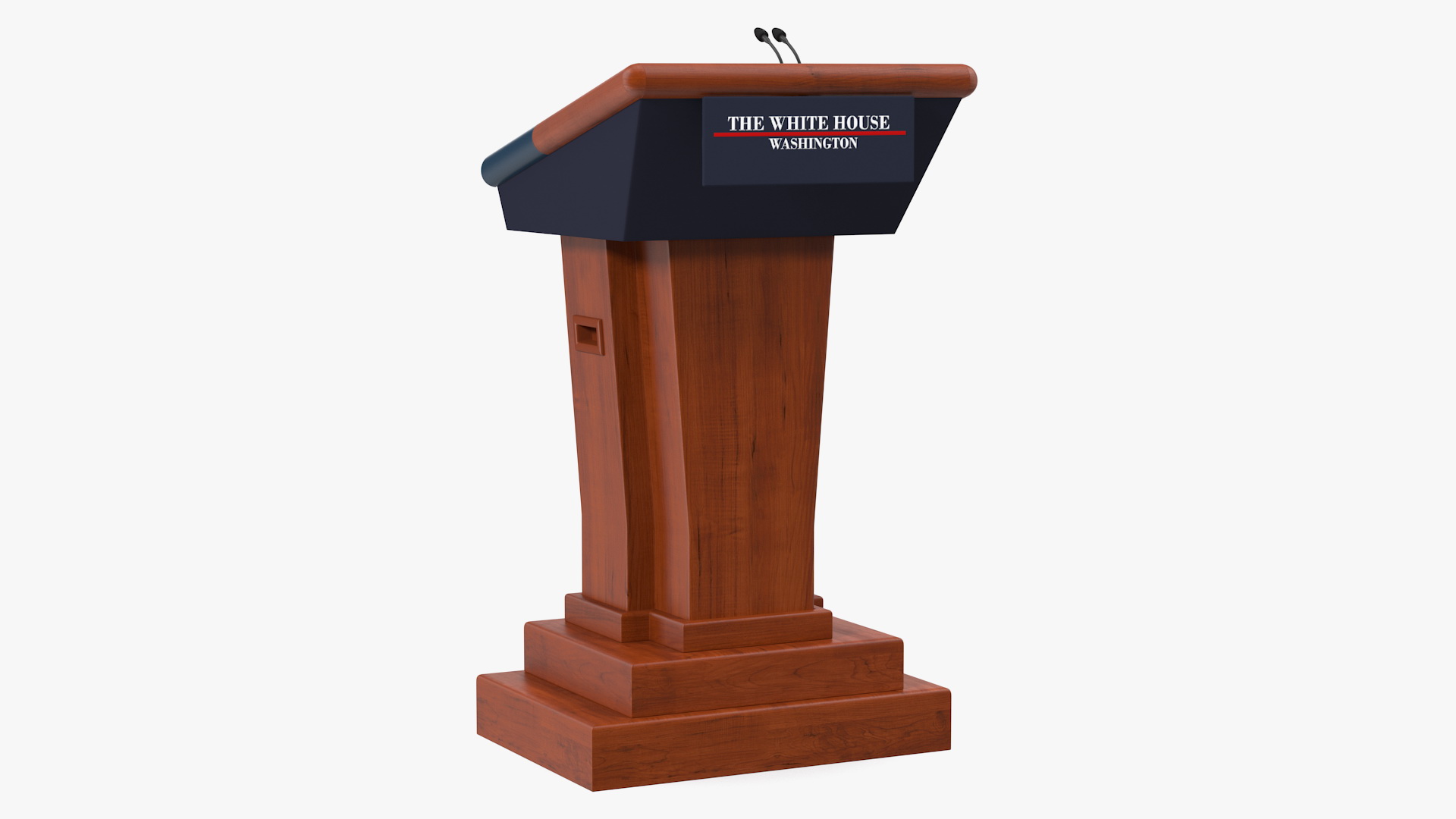 Speech Stand White House 3D model