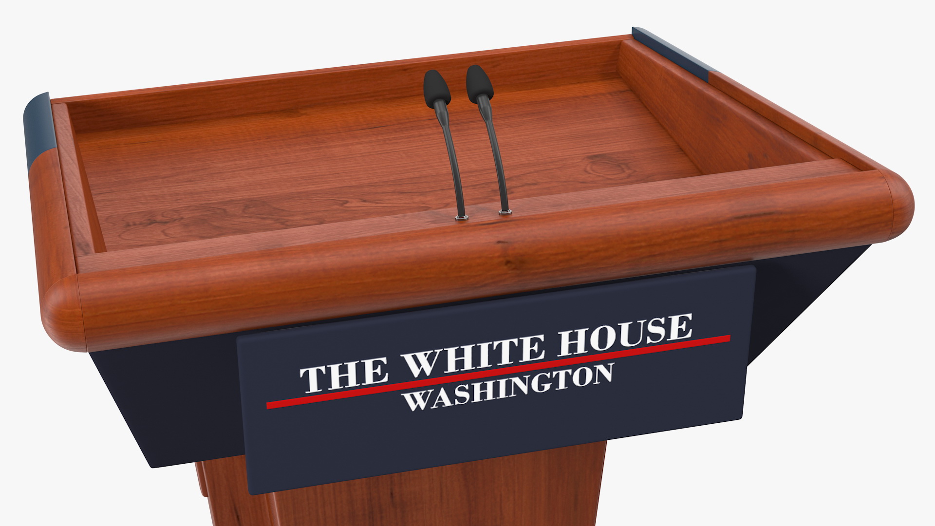 Speech Stand White House 3D model