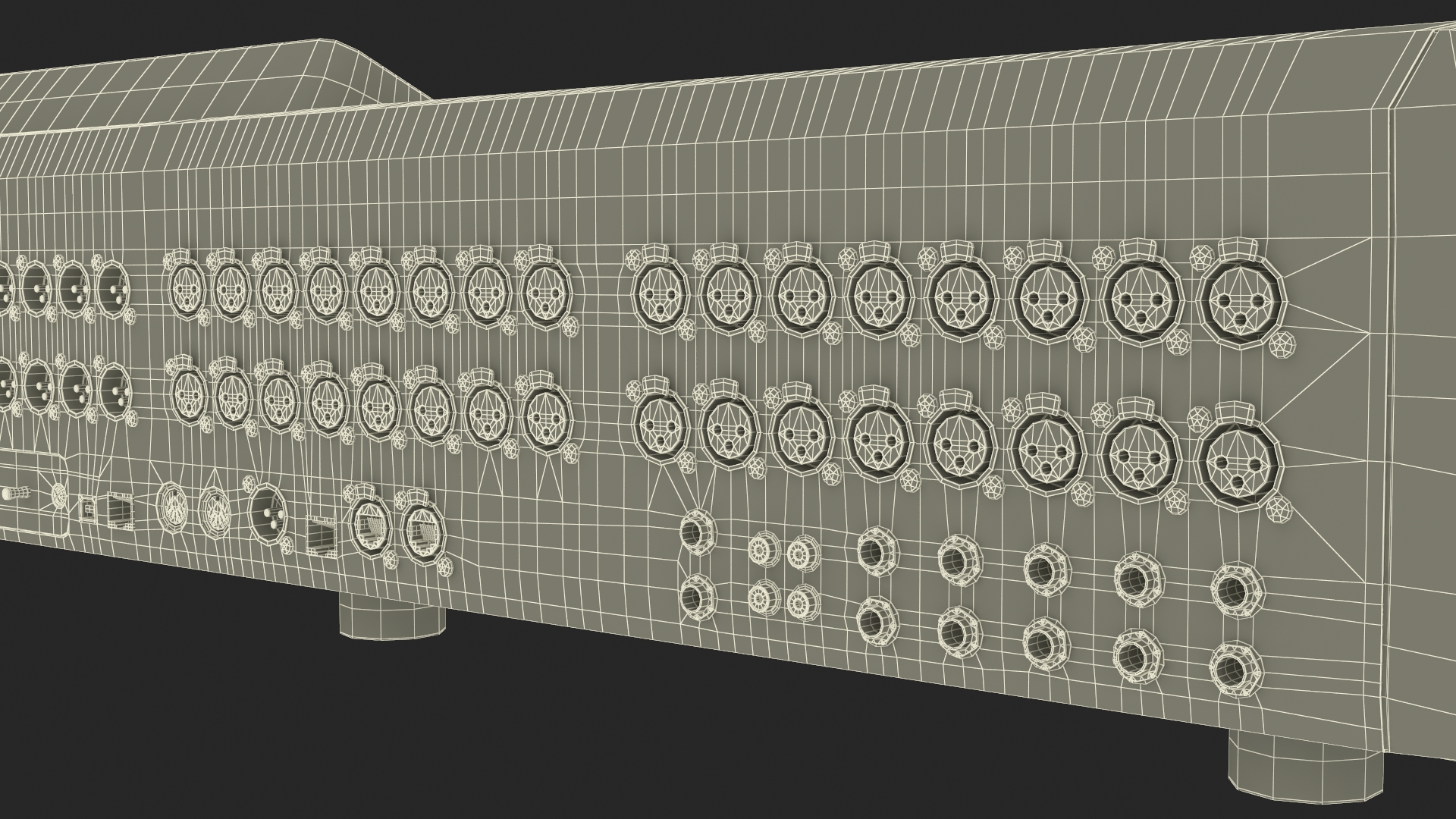 3D Digital Mixing Audio Console model