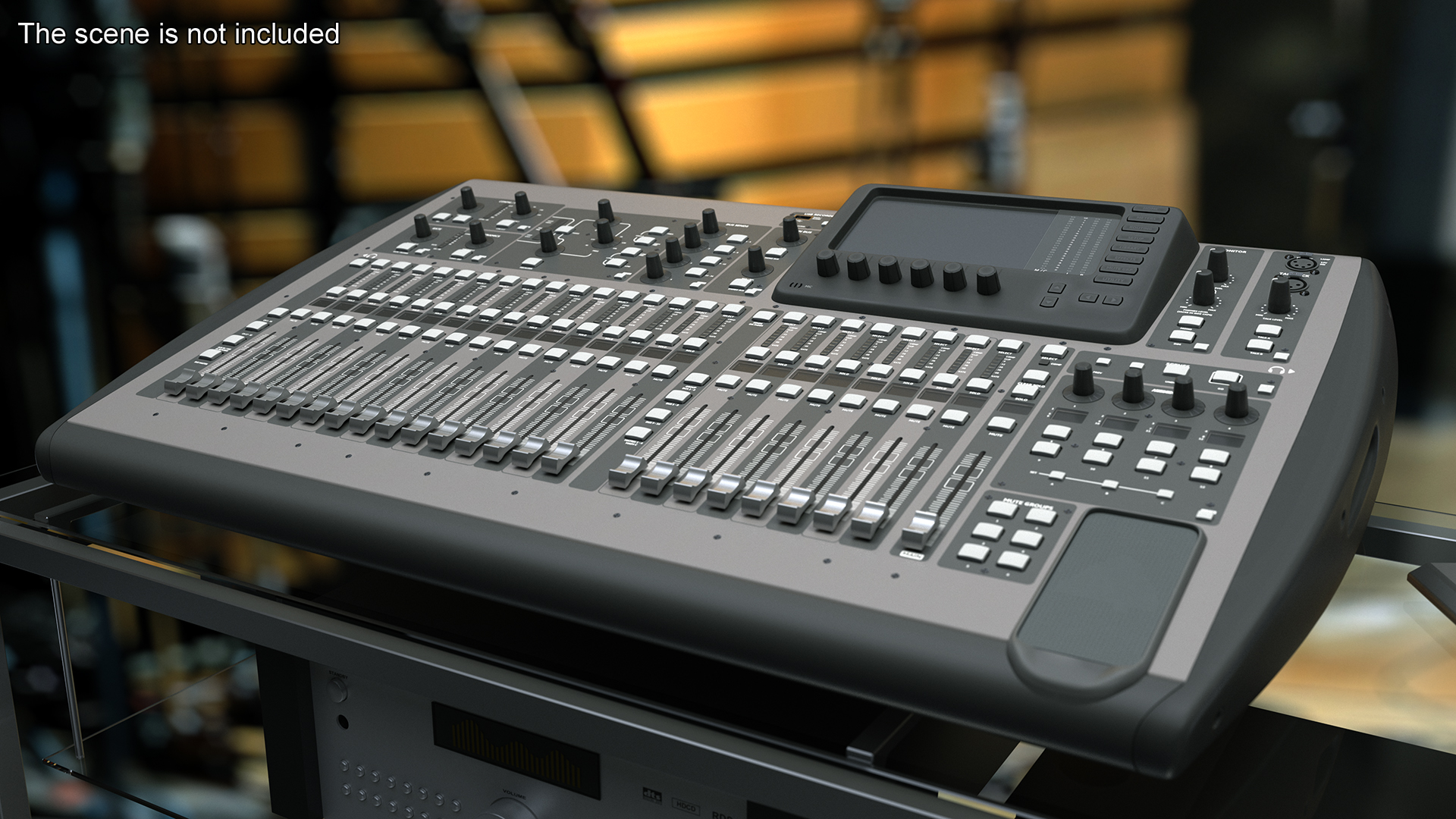 3D Digital Mixing Audio Console model