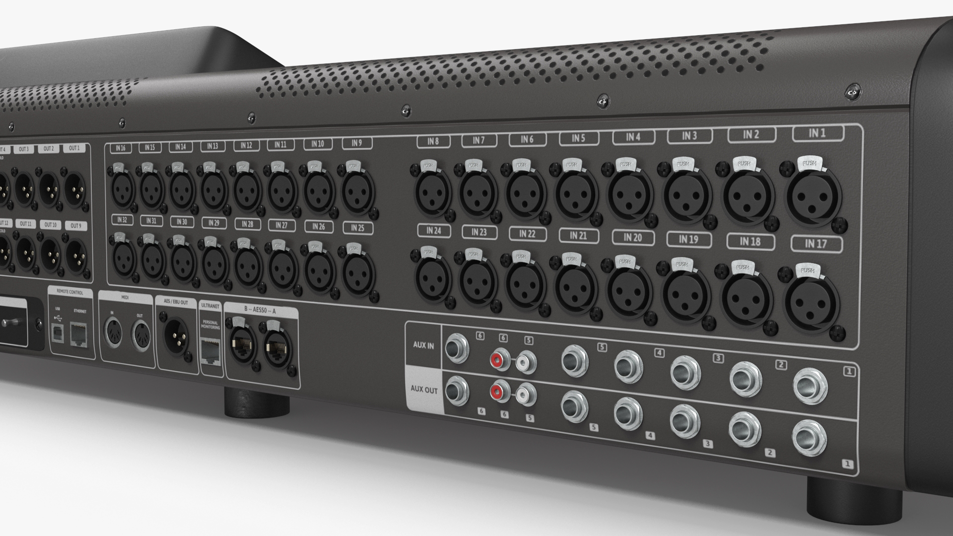 3D Digital Mixing Audio Console model