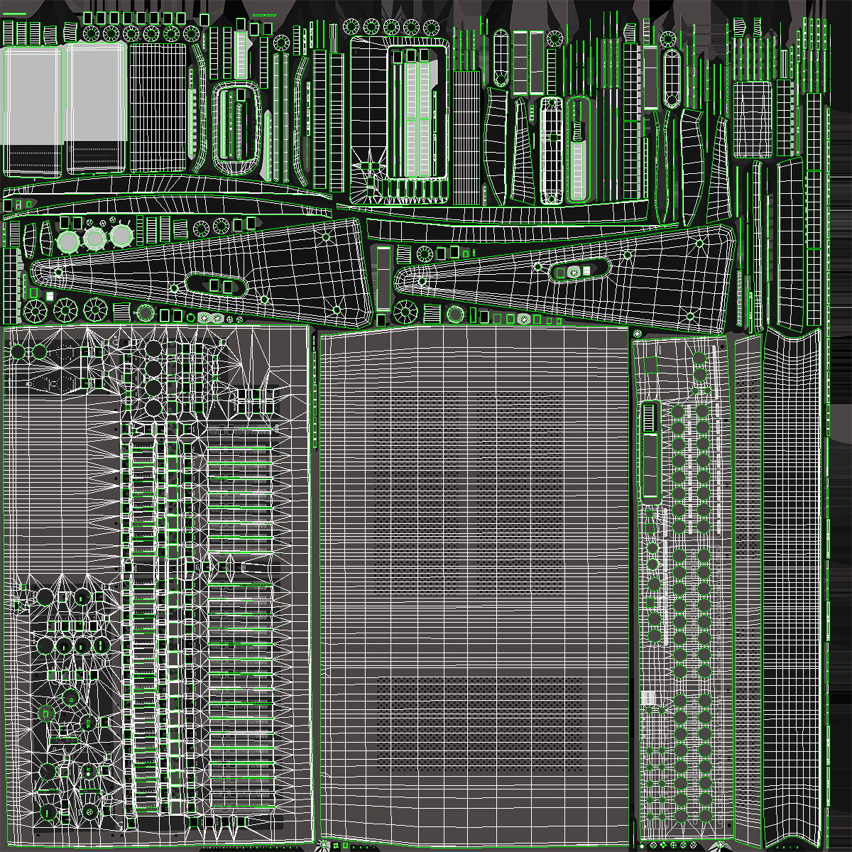 3D Digital Mixing Audio Console model