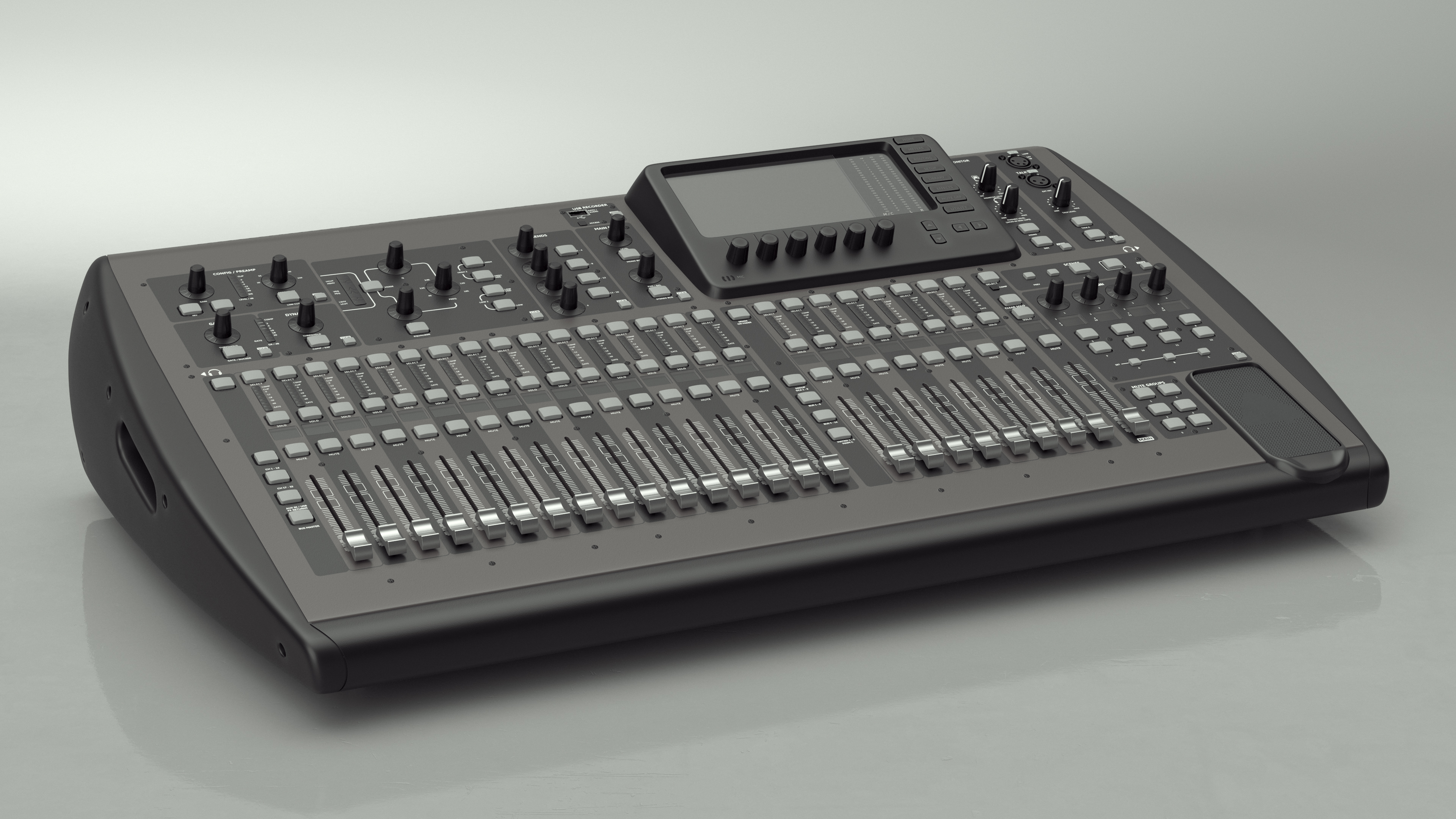 3D Digital Mixing Audio Console model