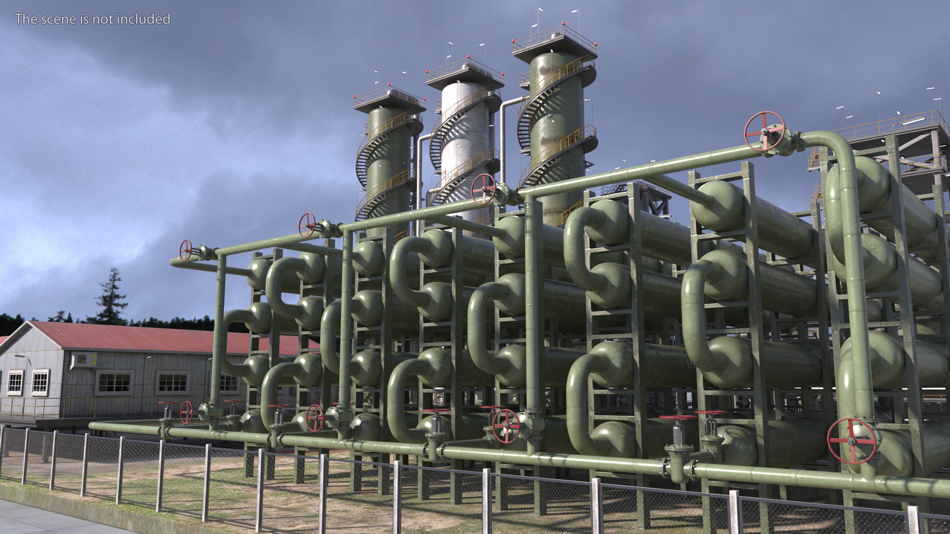 3D Fuel Refinery model