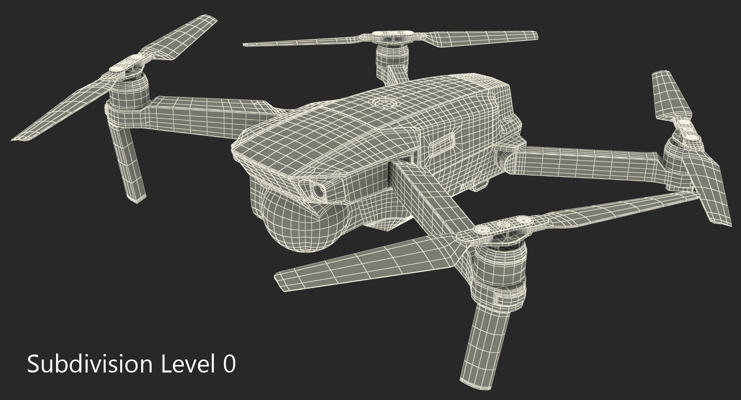 DJI Mavic Pro Quadcopter 3D model