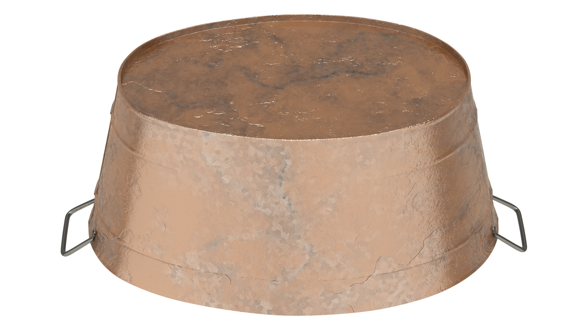 3D model Rusty Metal Container Set