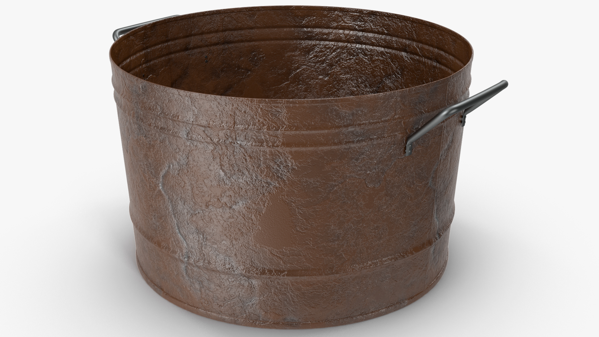 3D model Rusty Metal Container Set