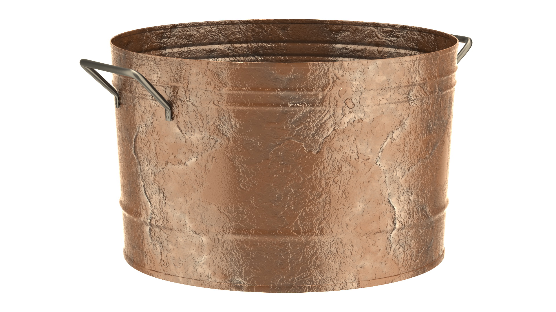 3D model Rusty Metal Container Set