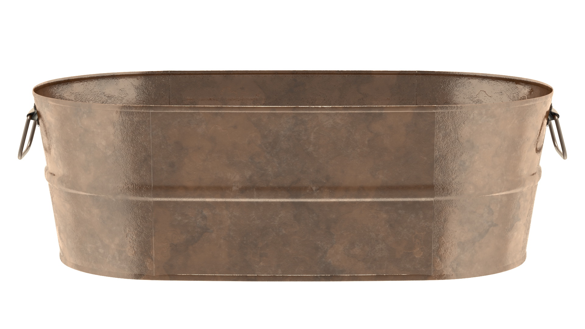 3D model Rusty Metal Container Set