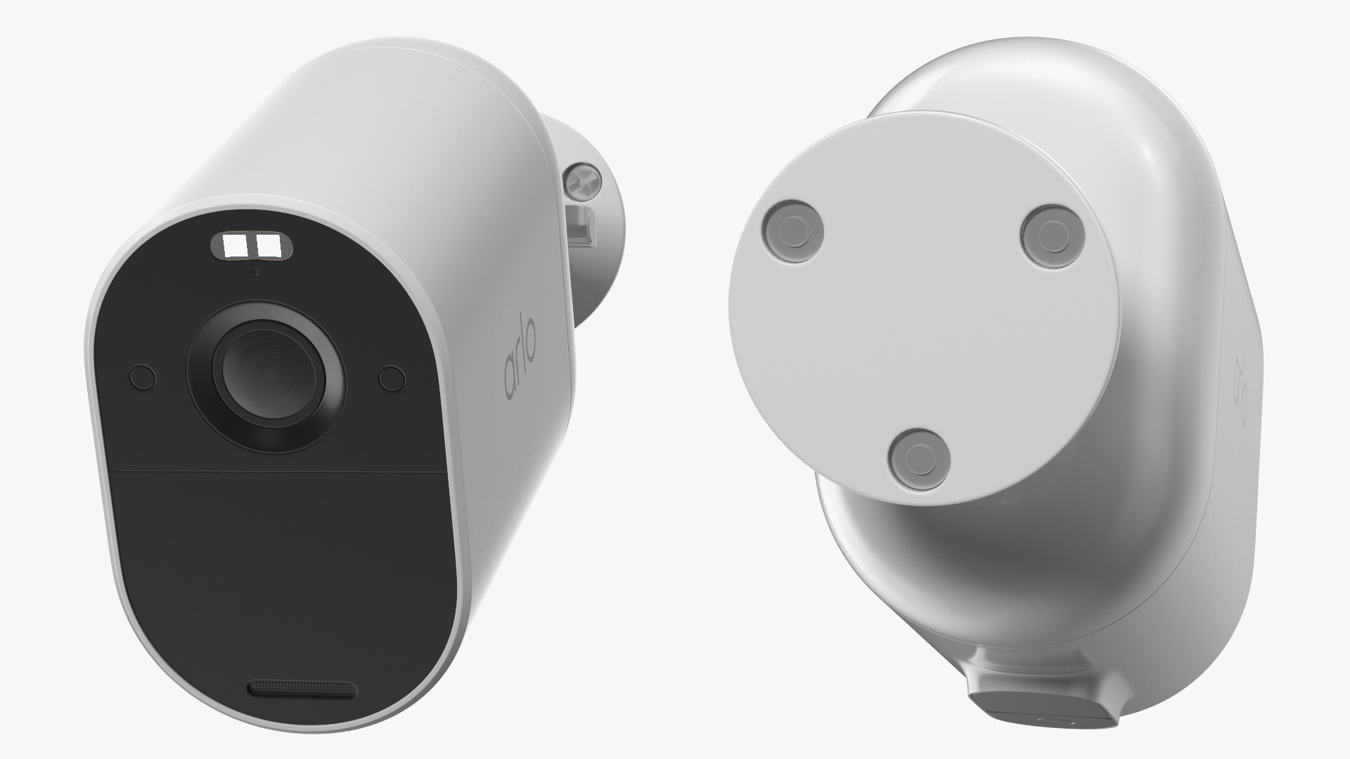 3D Arlo Essential Spotlight WiFi Security Camera White