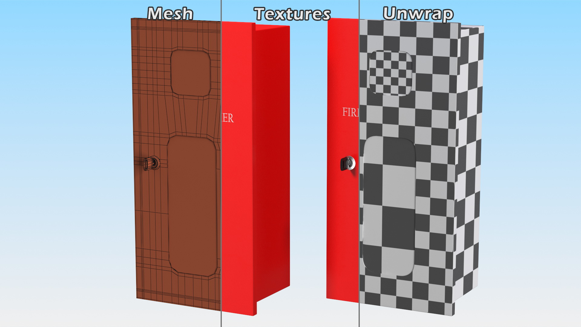 3D Fire Extinguisher Box