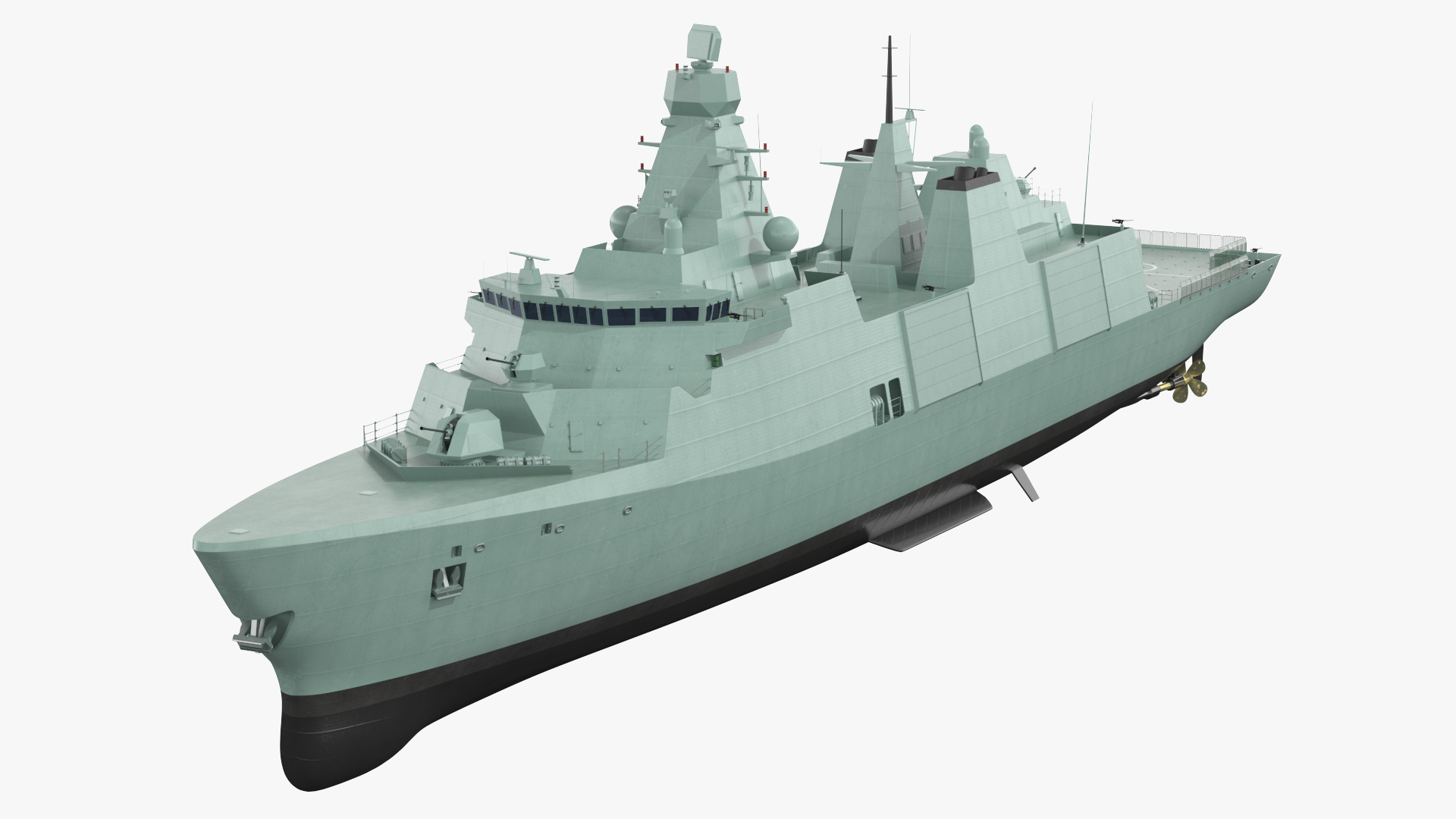 Modern Guided Missile Frigate 3D model