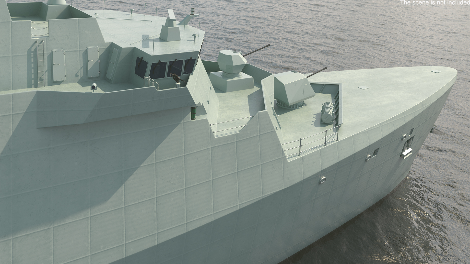 Modern Guided Missile Frigate 3D model