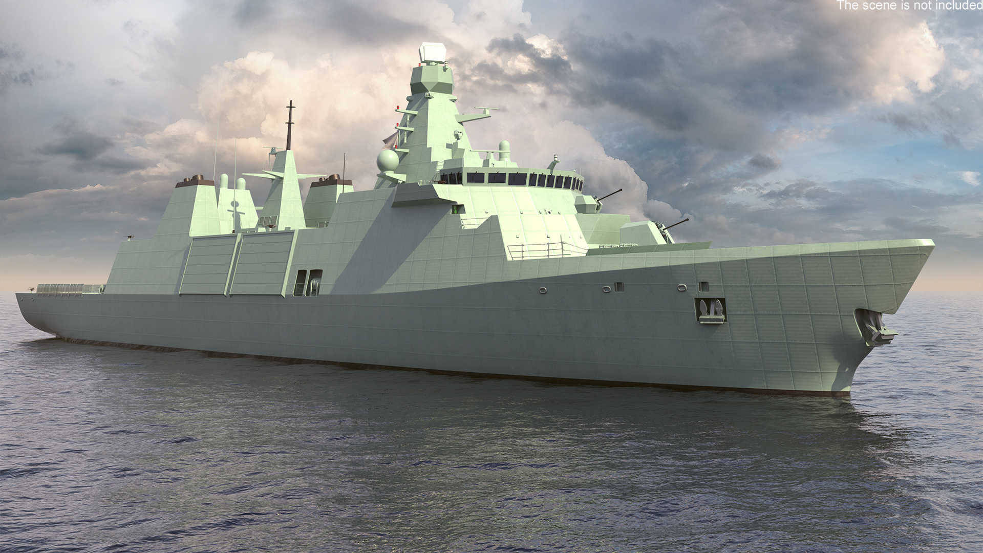 Modern Guided Missile Frigate 3D model