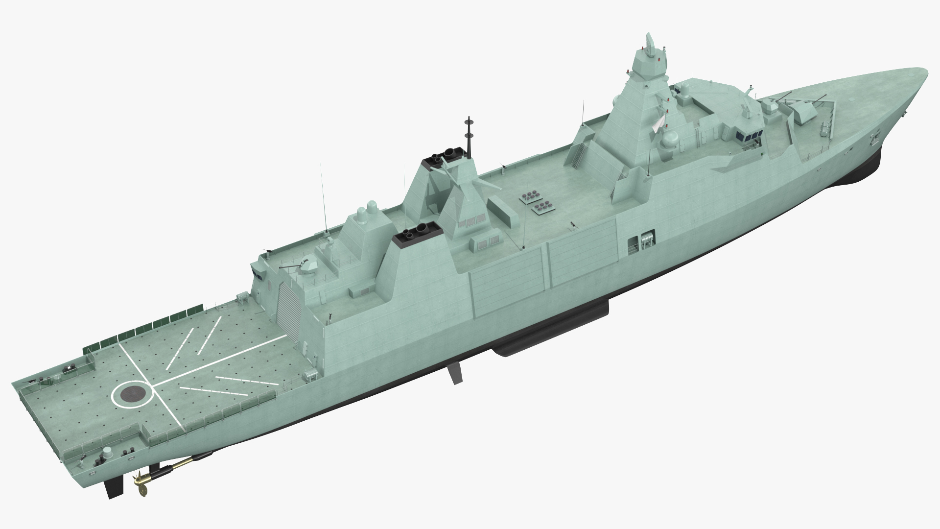 Modern Guided Missile Frigate 3D model