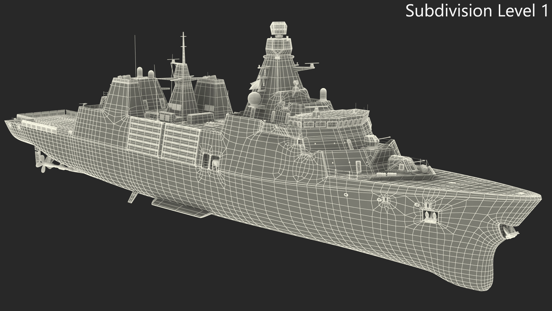 Modern Guided Missile Frigate 3D model