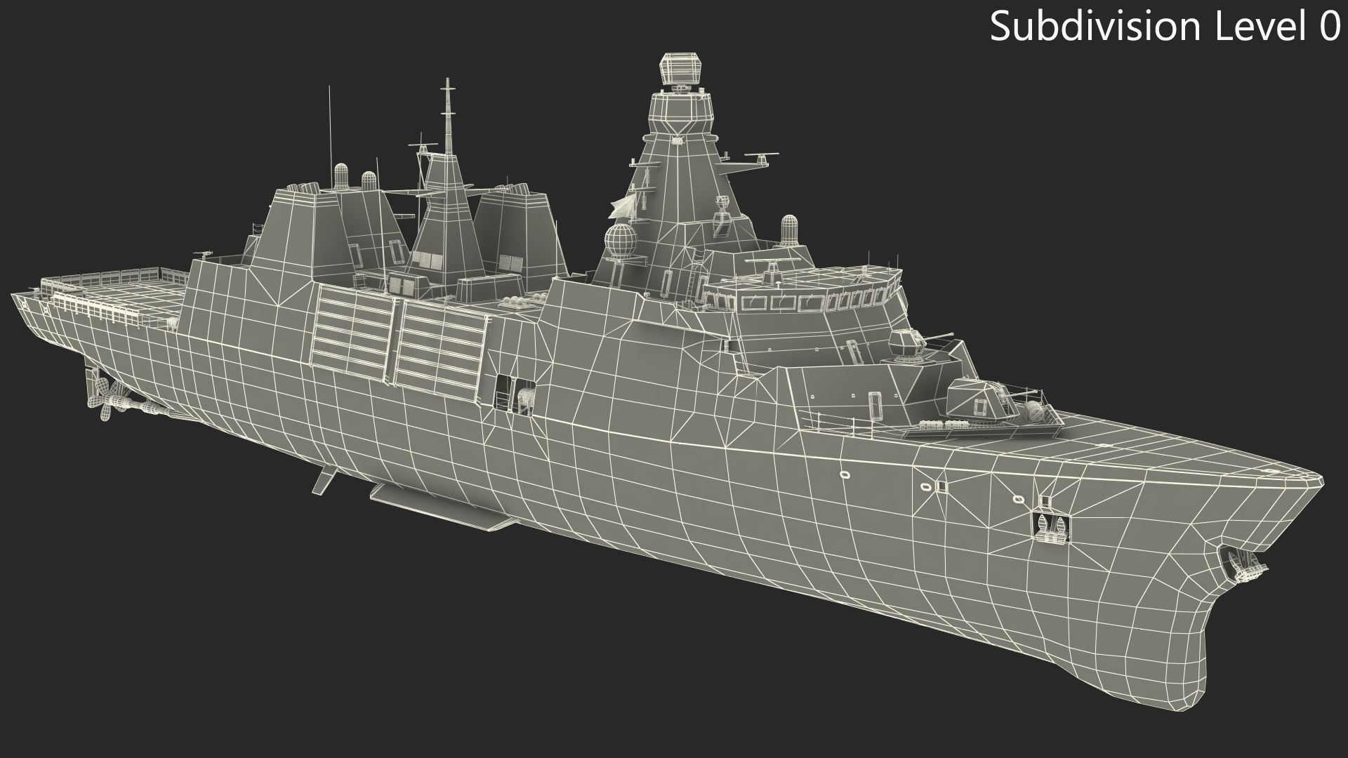 Modern Guided Missile Frigate 3D model