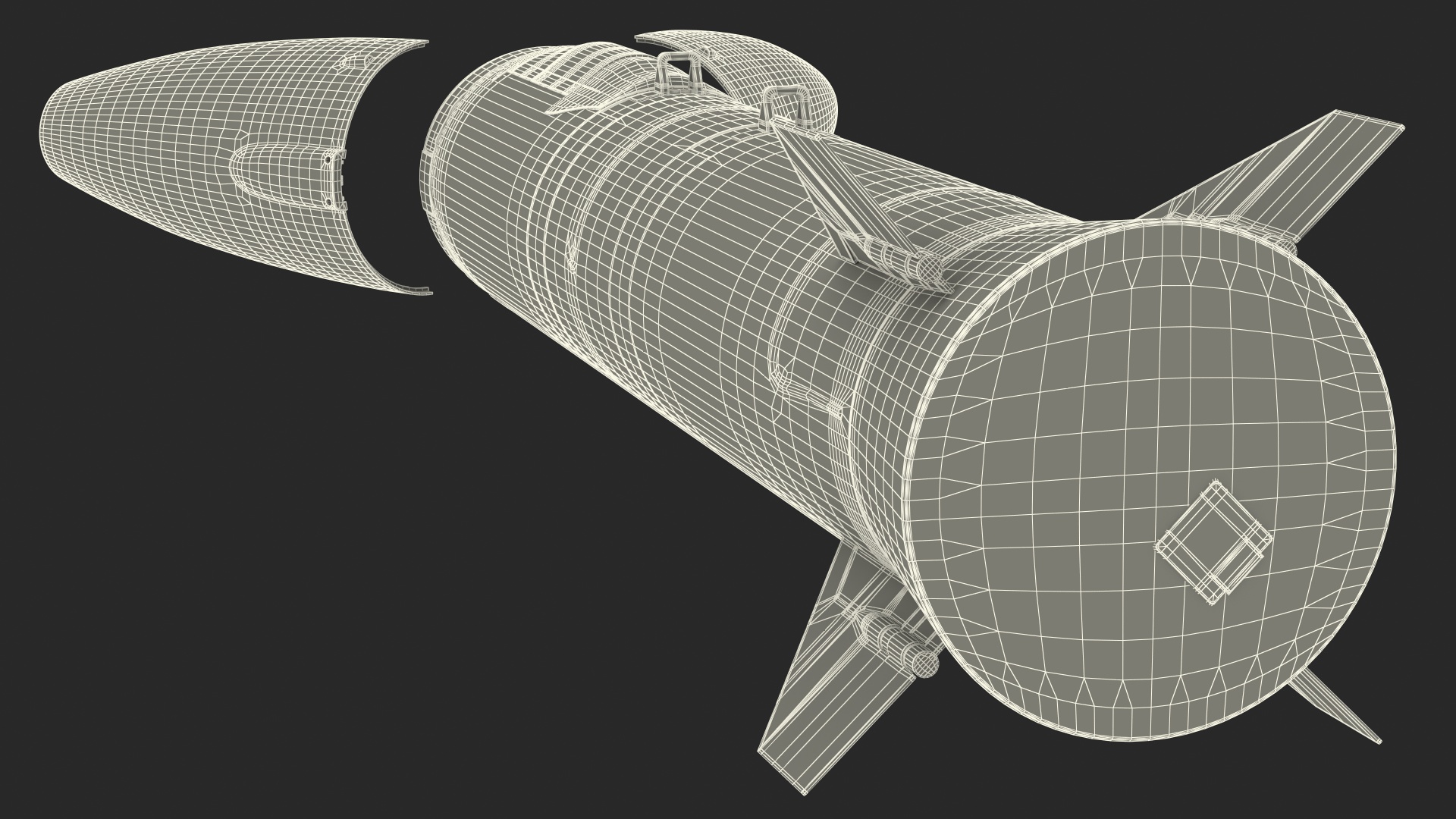 3D Hypersonic Missile model