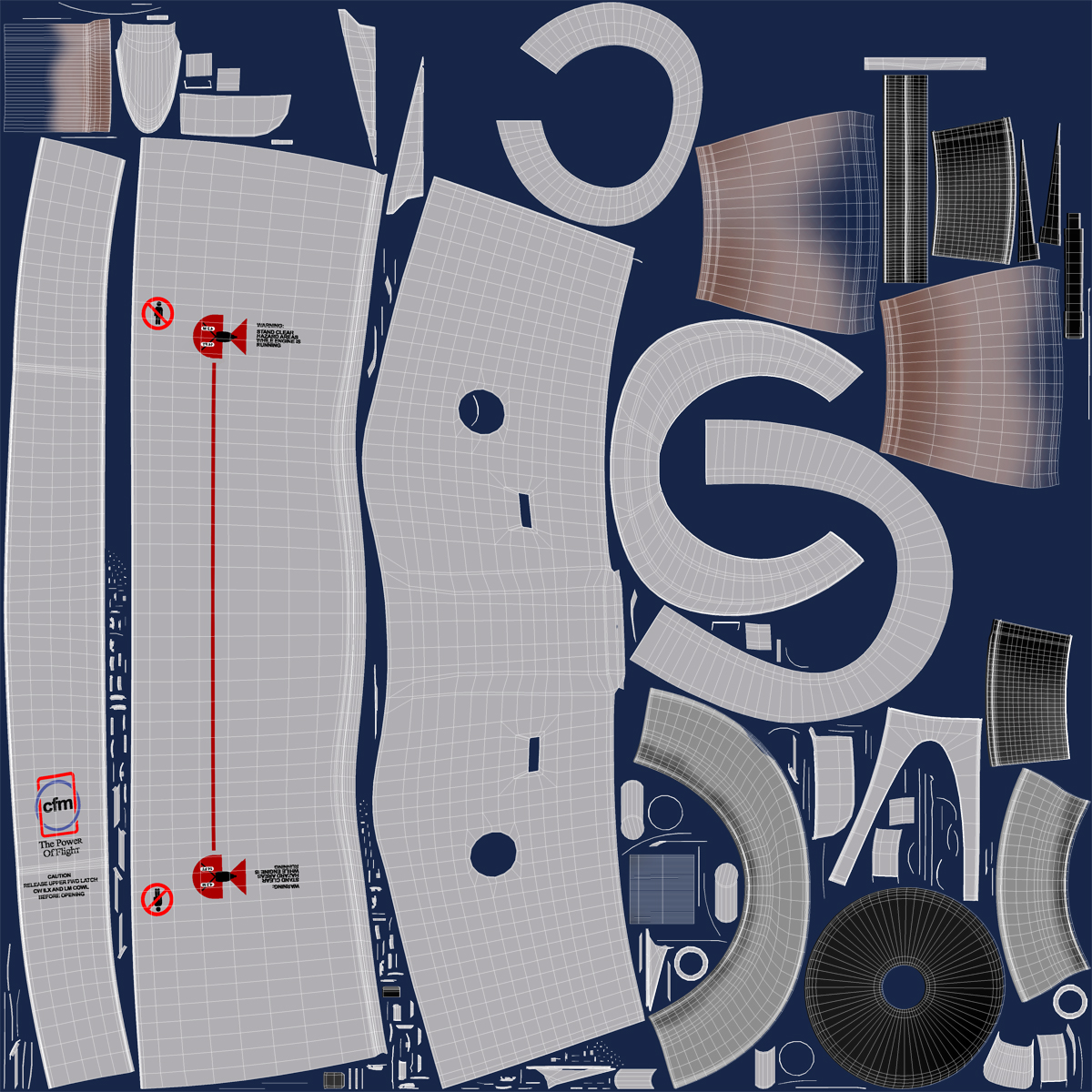 3D Boeing 737 700 with Interior United Airlines Rigged