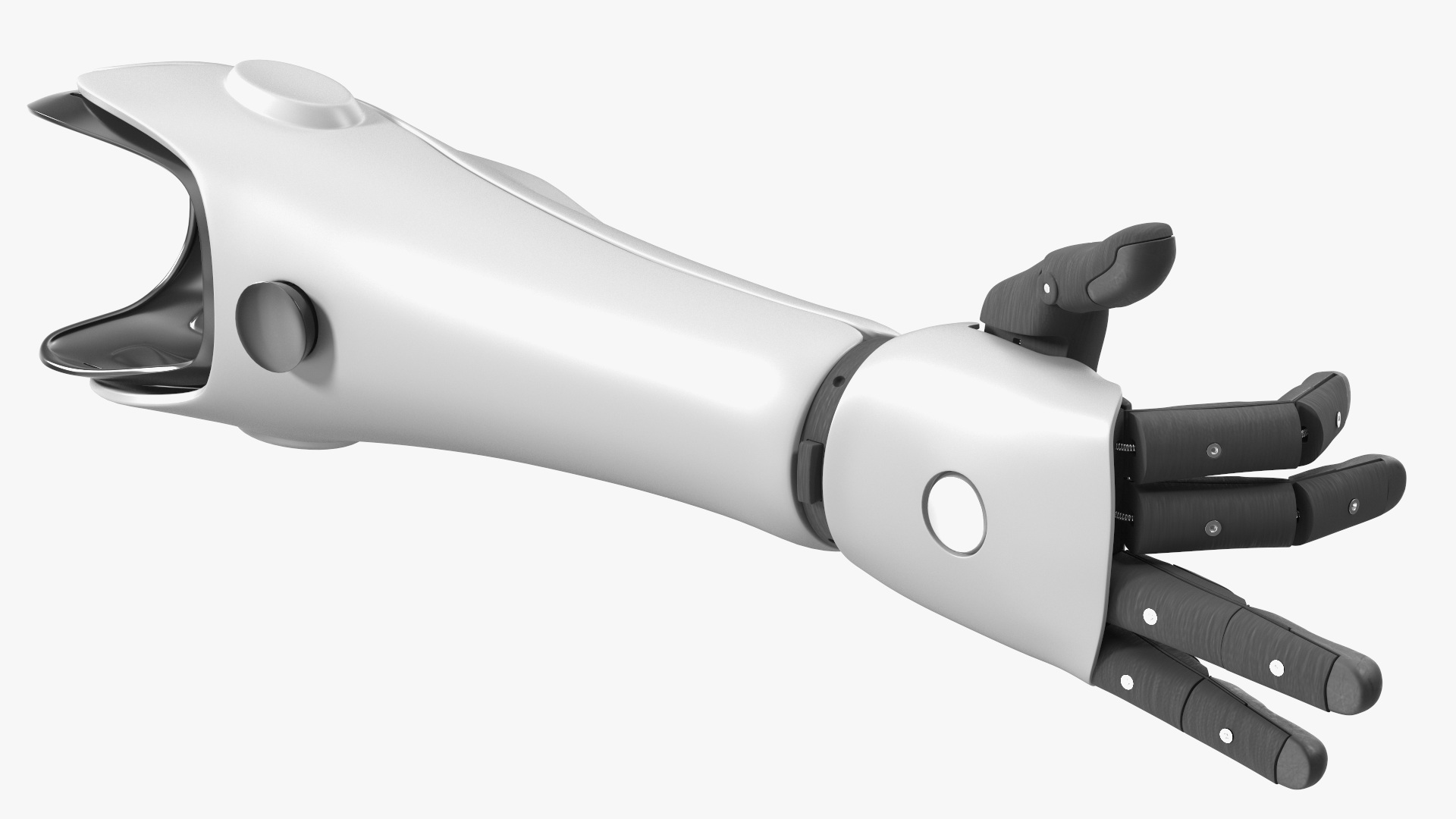 3D model Prosthetic Arm Rigged for Maya