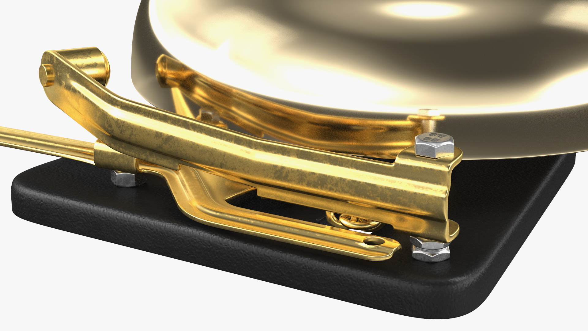 Brass Boxing Bell 3D