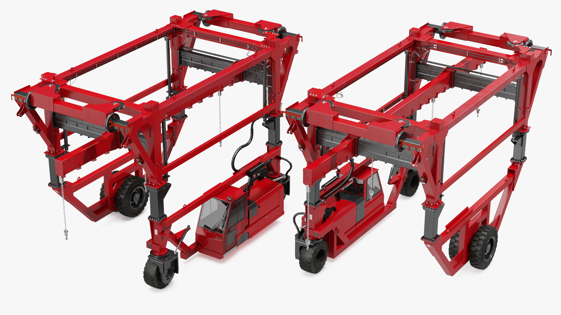 Heavy Duty Straddle Carrier 3D