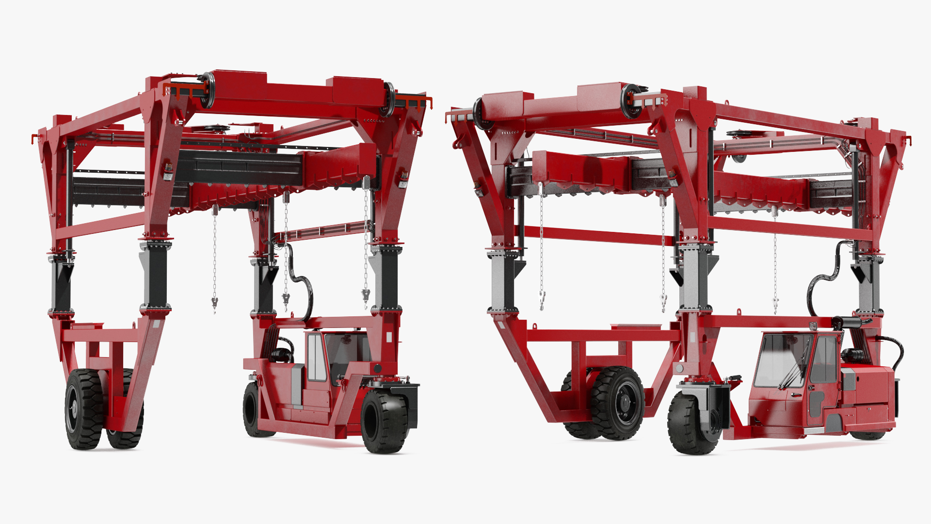 Heavy Duty Straddle Carrier 3D