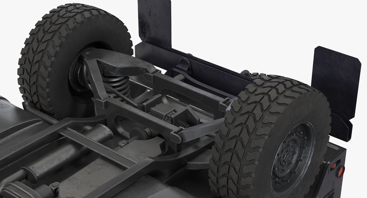 3D model Humvee M1151 Enhanced Armament Carrier Rigged Camo