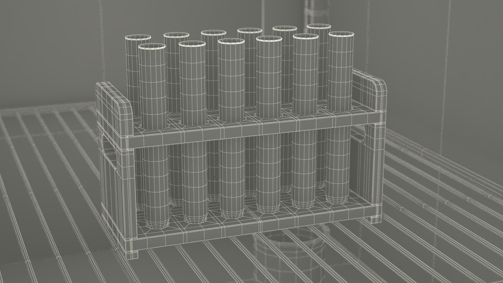 Hospital Laboratory with Personnel 3D model