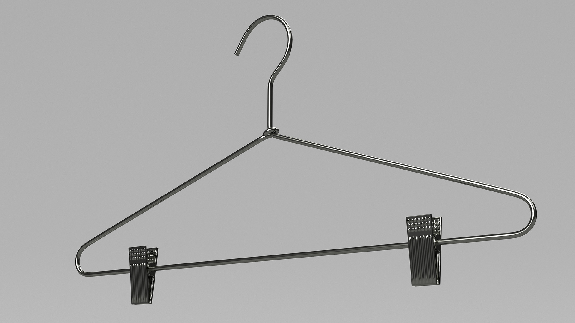 3D Metal Hanger With Pant Clips model