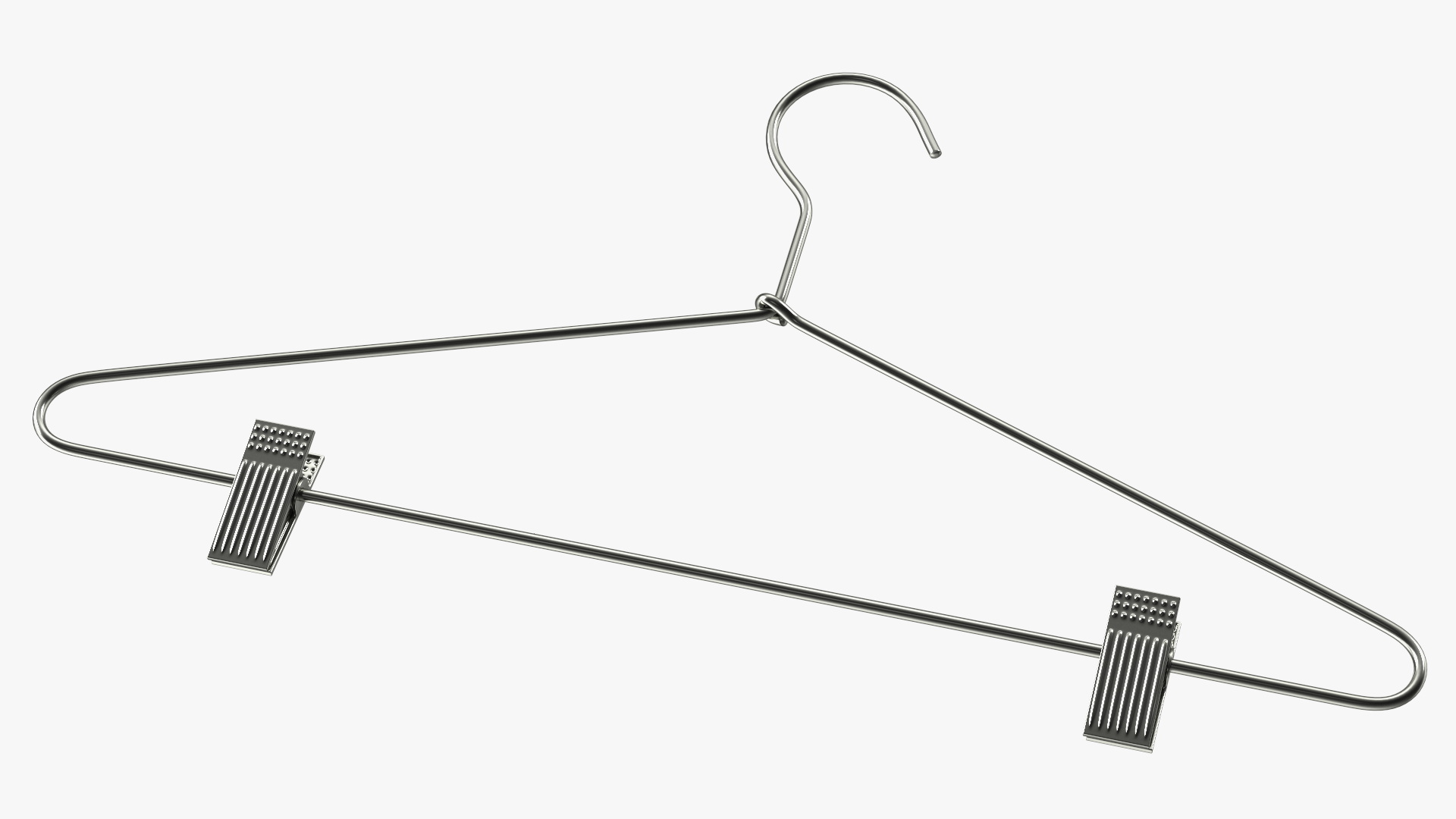 3D Metal Hanger With Pant Clips model