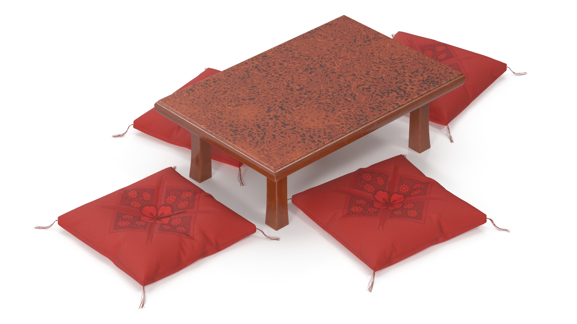 3D model Tatami Tea Table Set