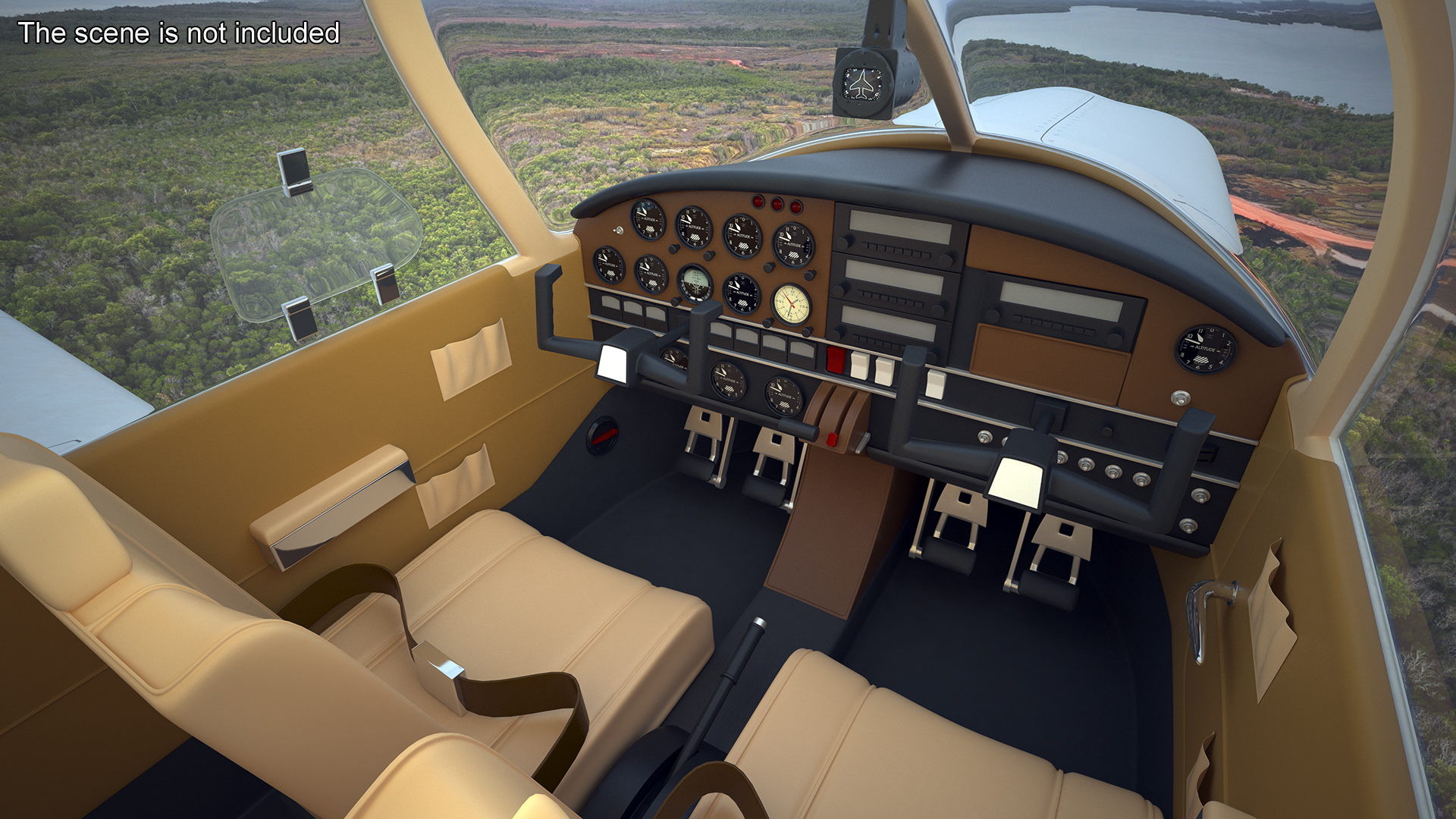 3D Piper PA-28-180 Cherokee C