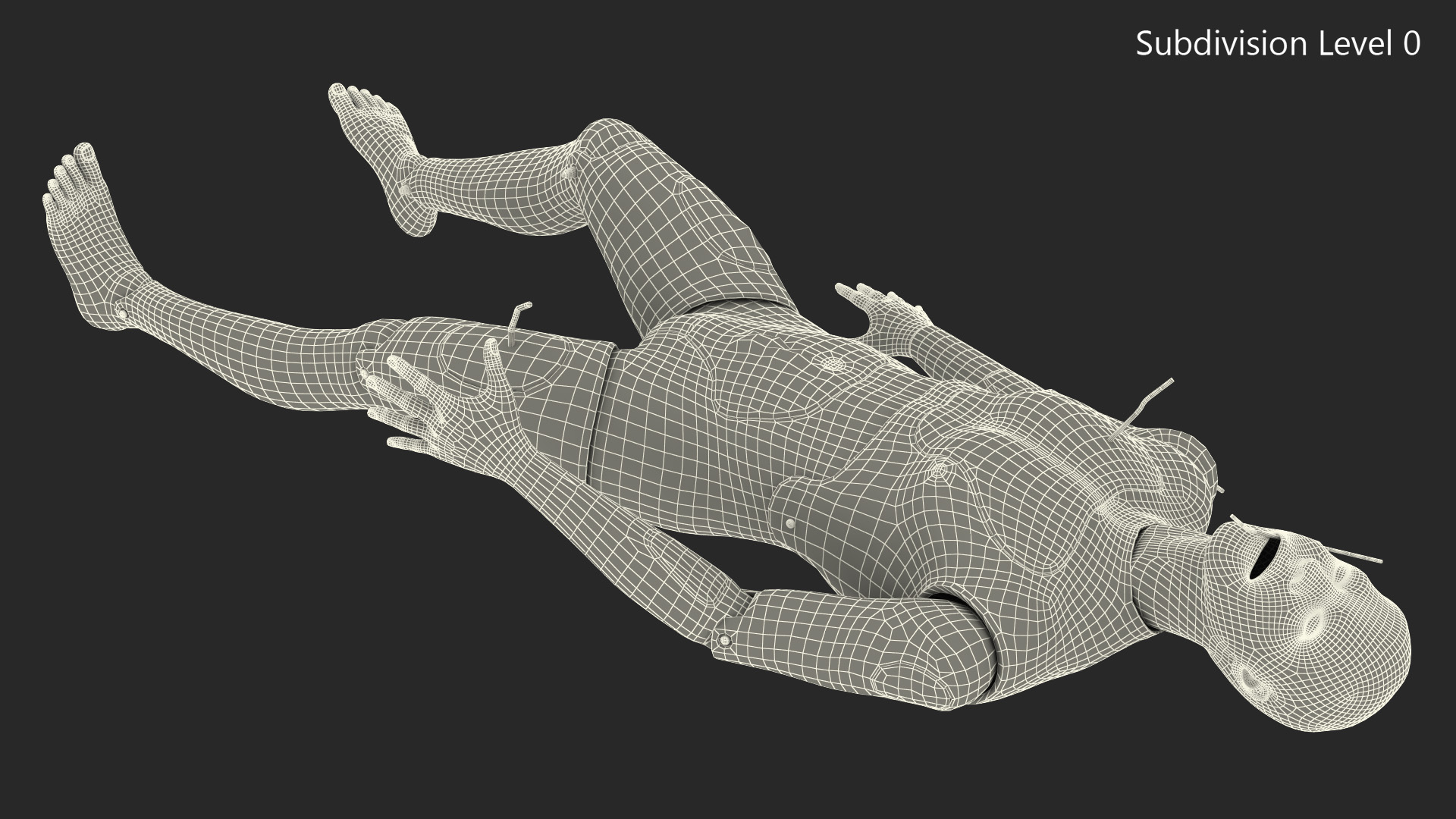 3D Trauma and Extrication Manikin Lying Pose