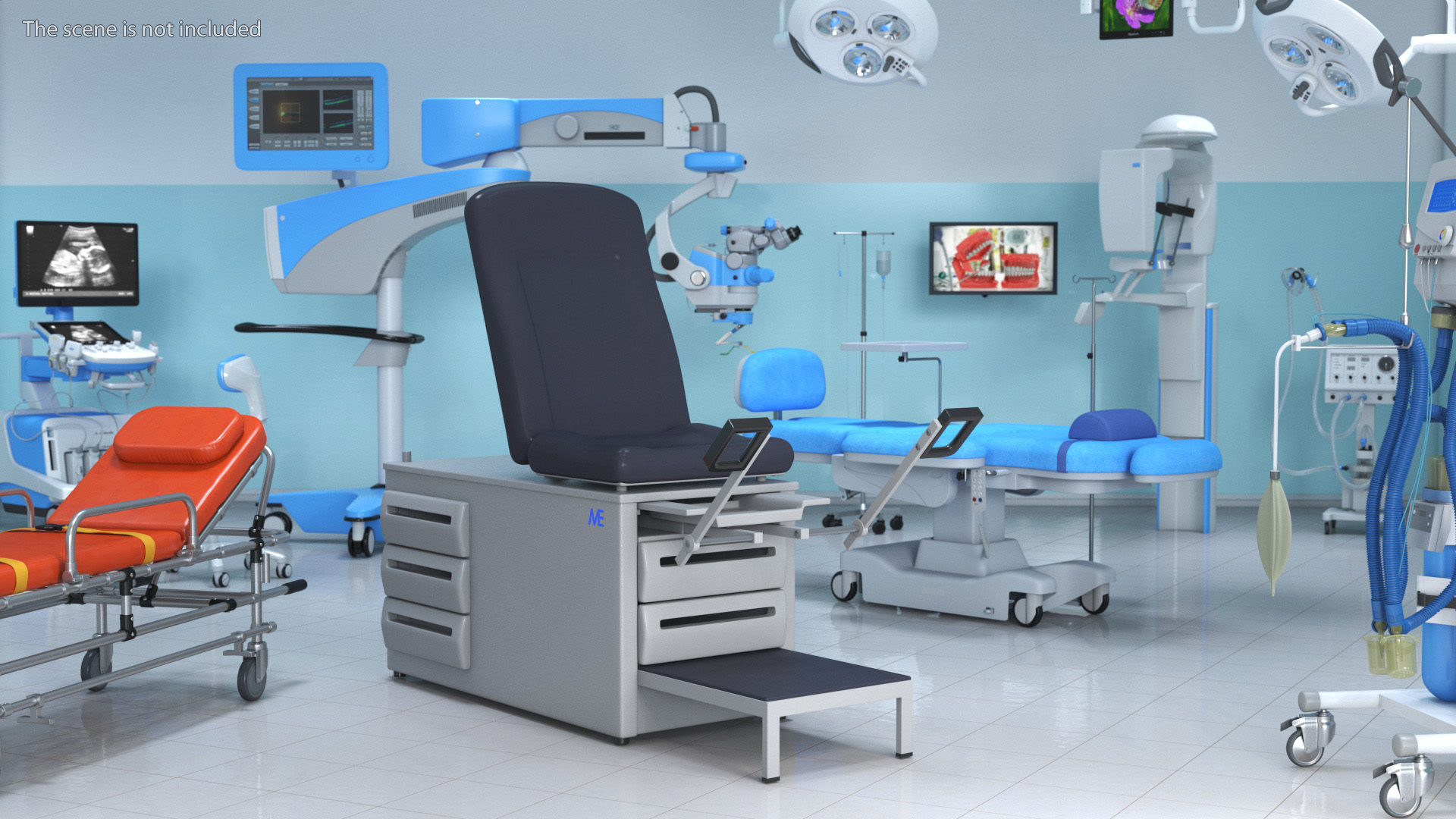 3D model Medical Examination Chair