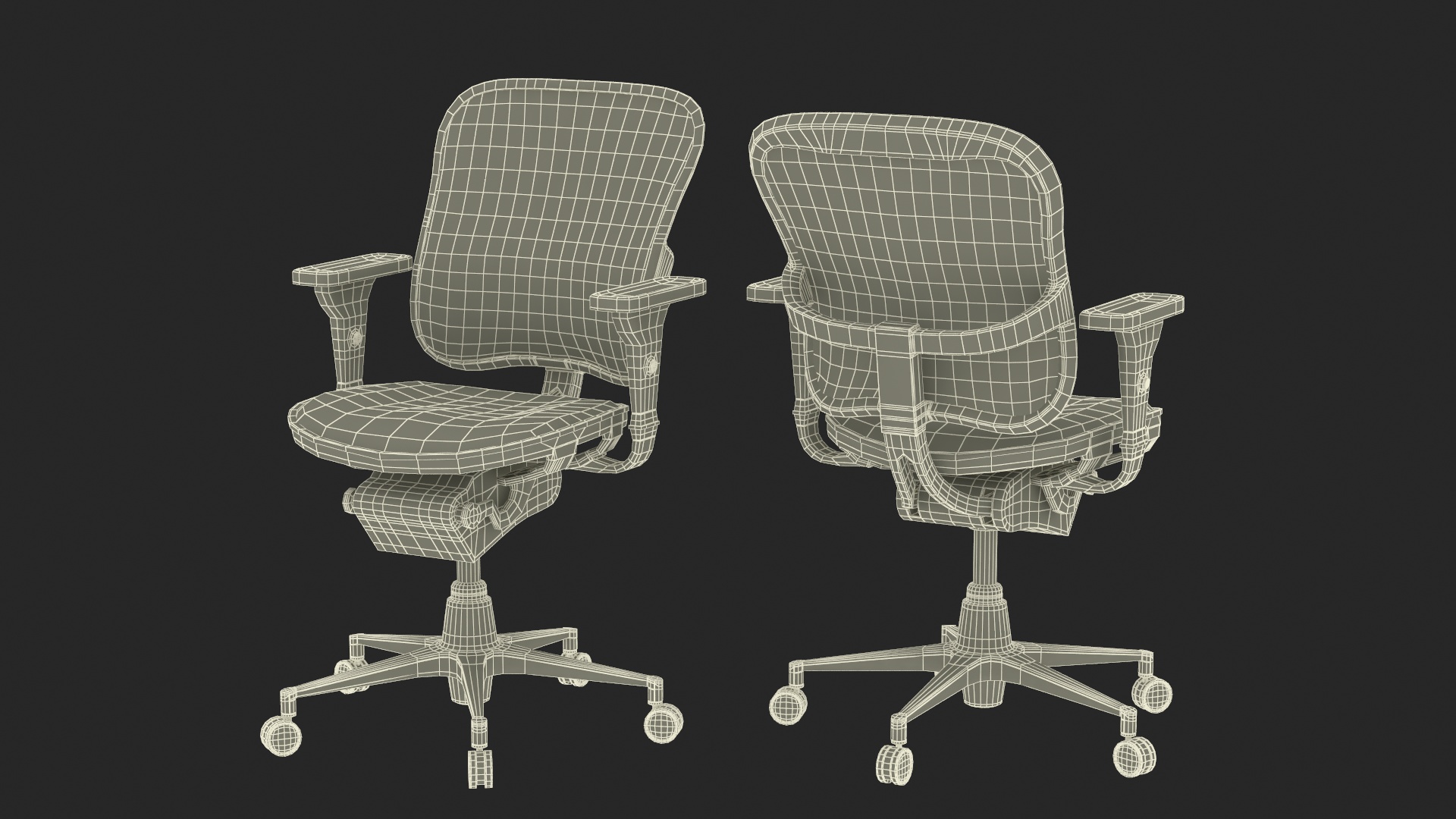 Ergonomic Mesh Office Chair 3D