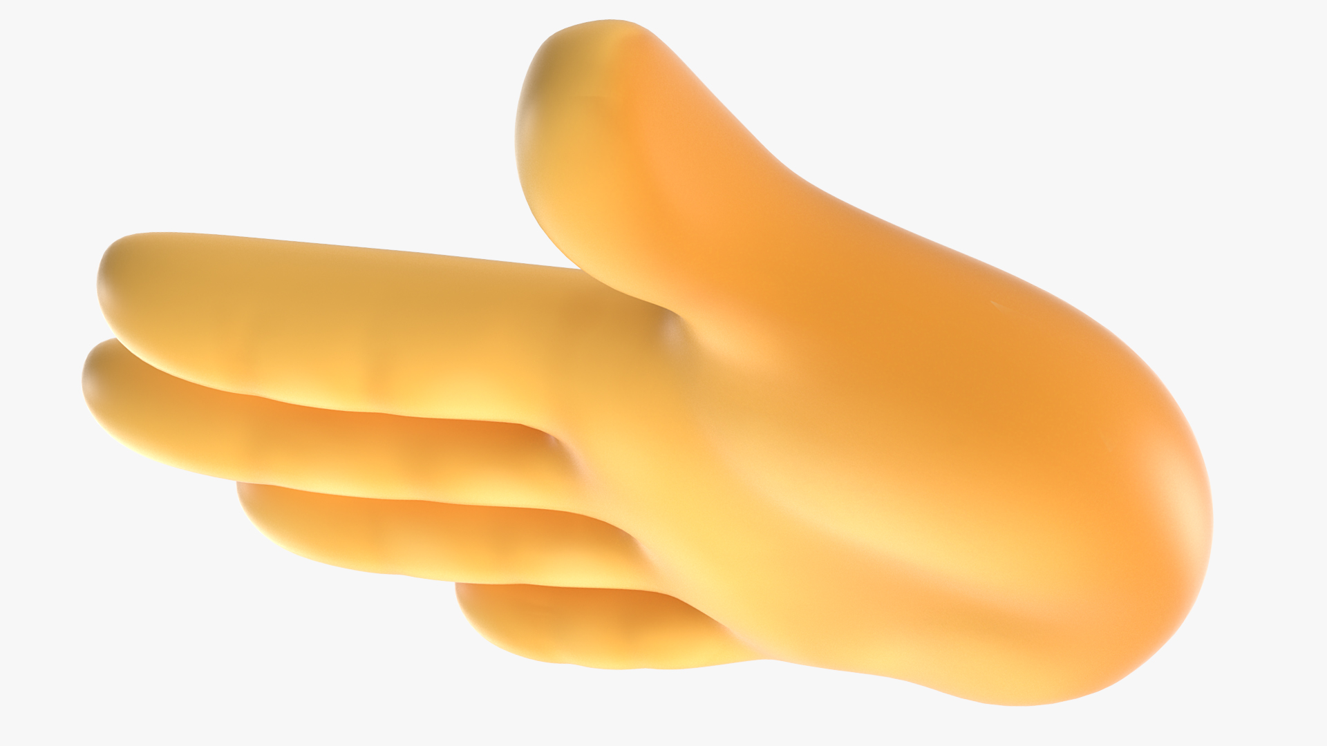 3D model Raised Back of Hand Emoji