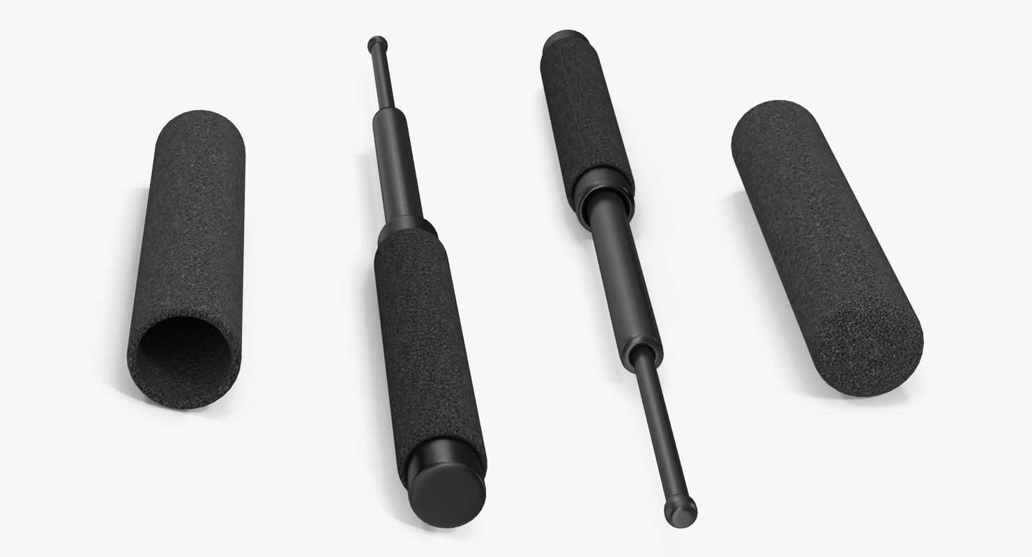 3D Police Expandable Baton model