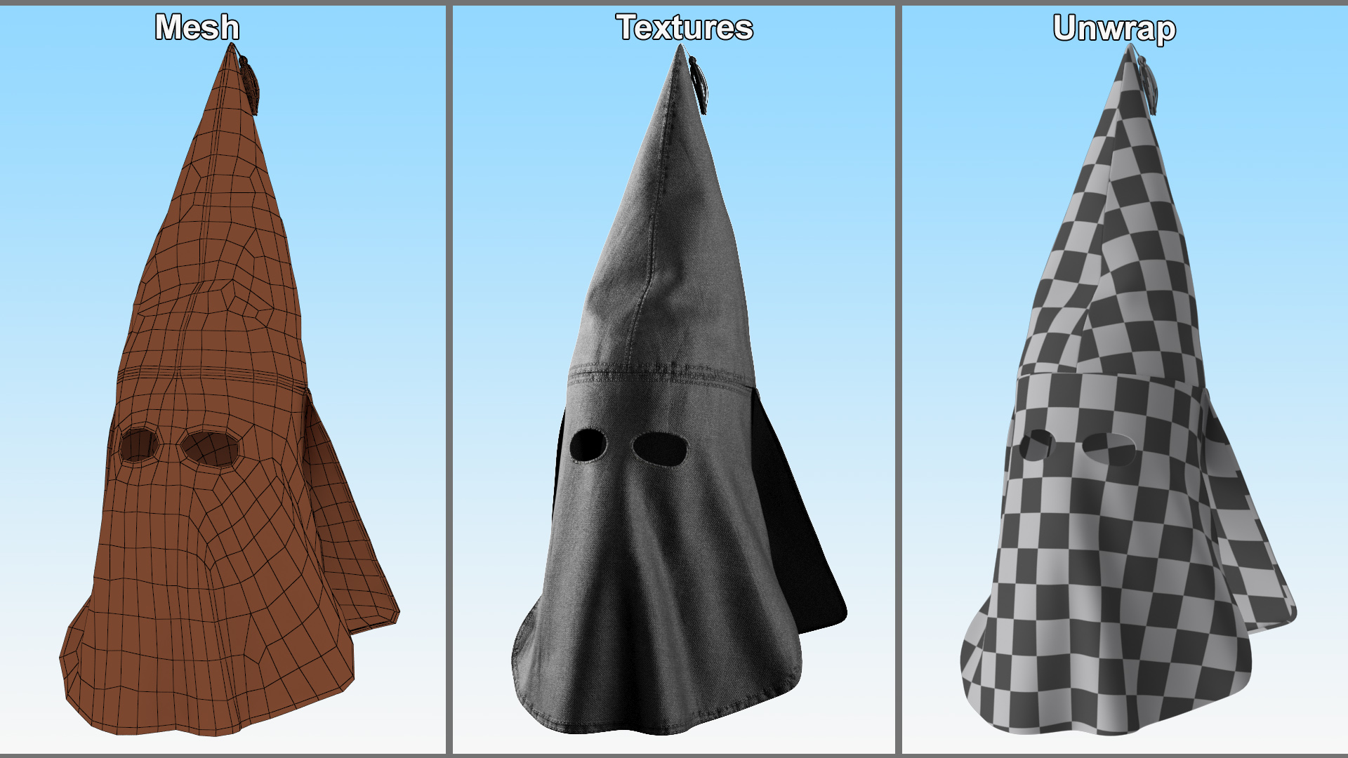 Black Cap Ku Klux Klan 3D