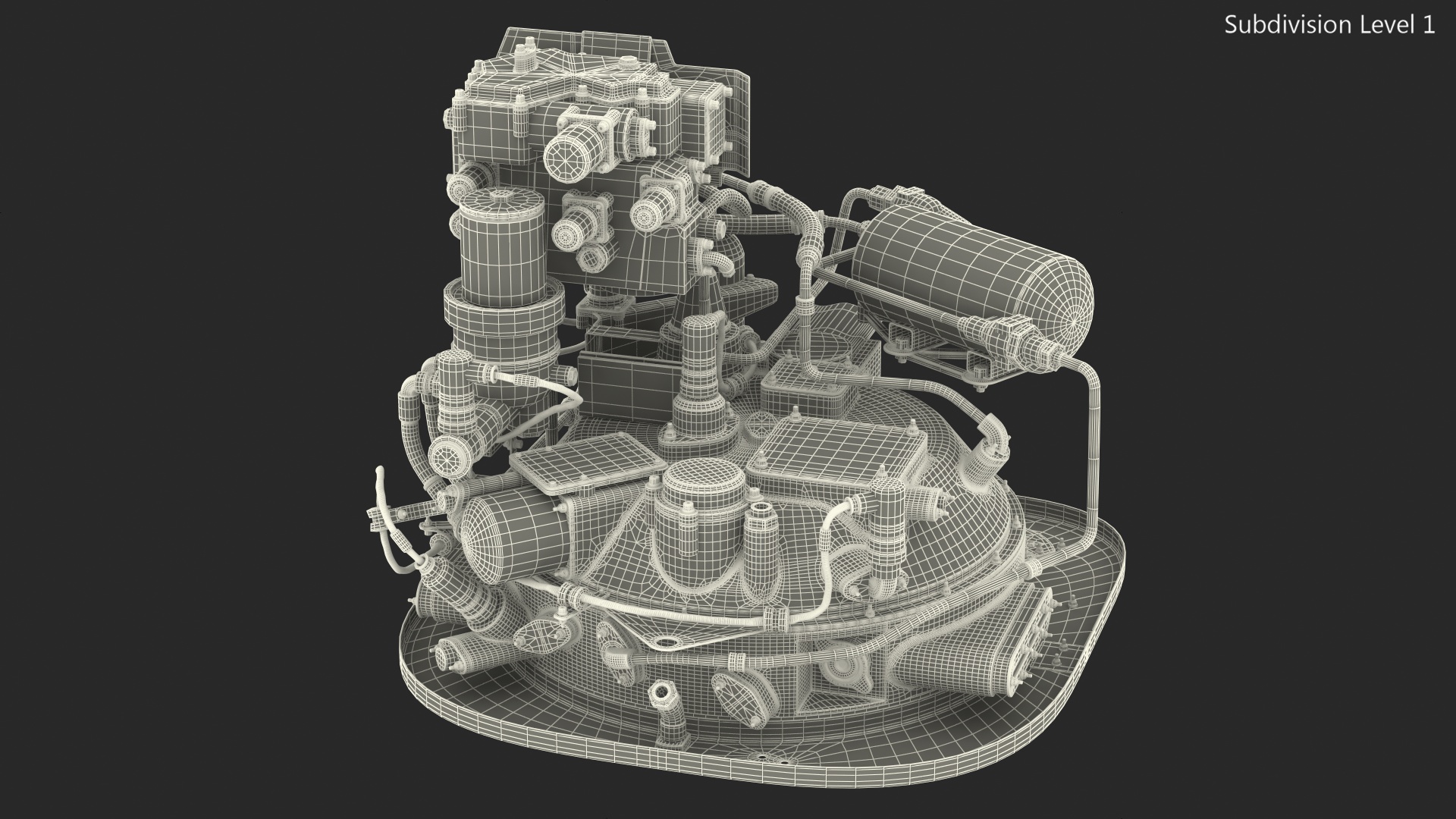 Turboshaft Engine Fuel System 3D model