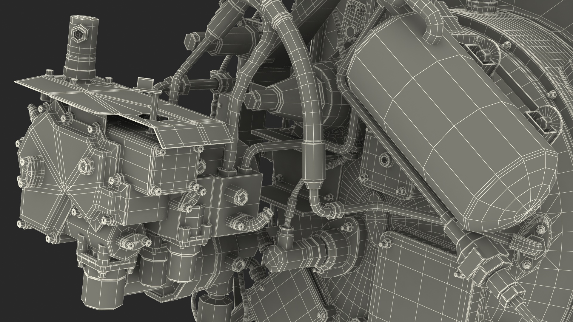 Turboshaft Engine Fuel System 3D model