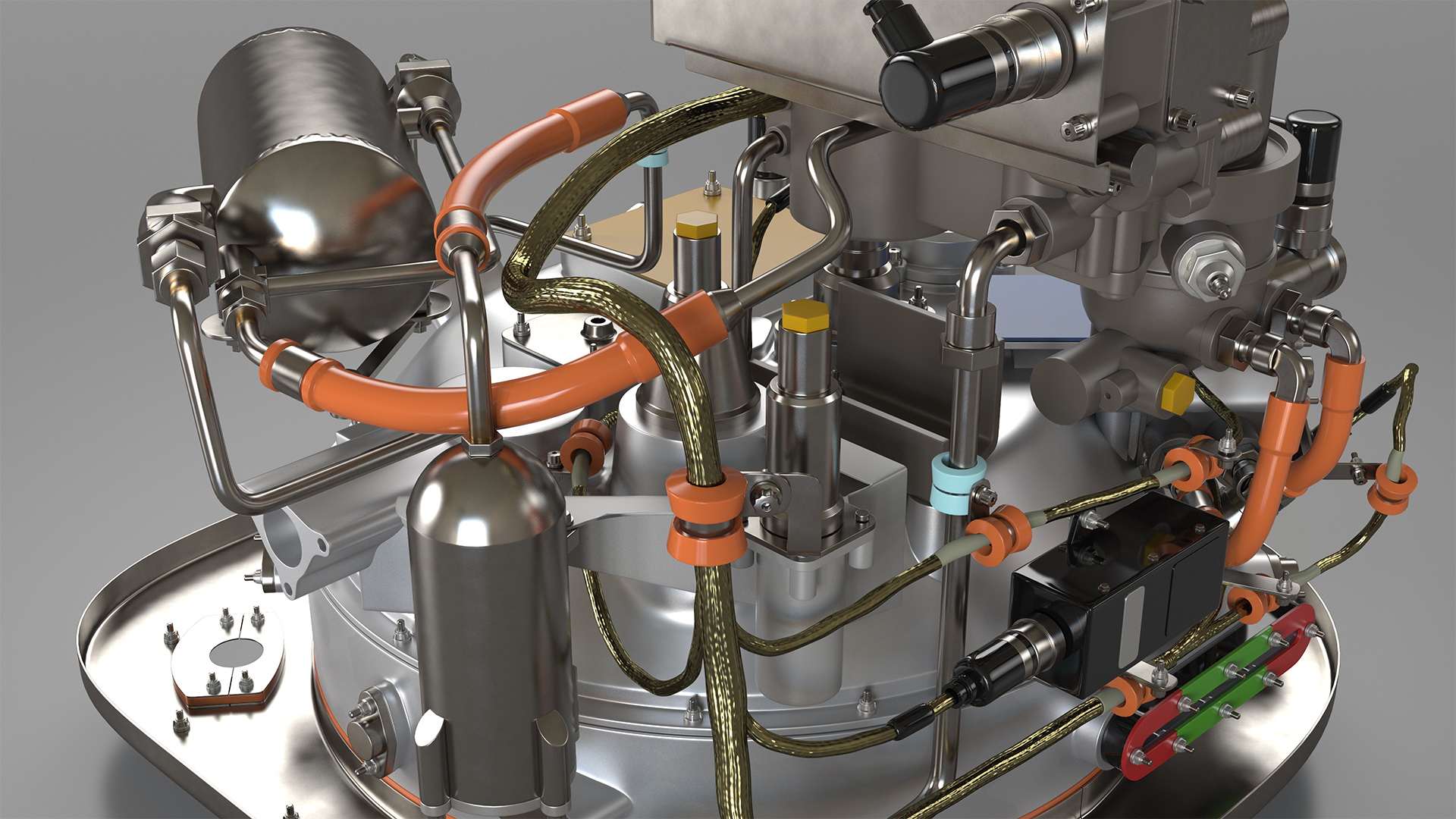 Turboshaft Engine Fuel System 3D model