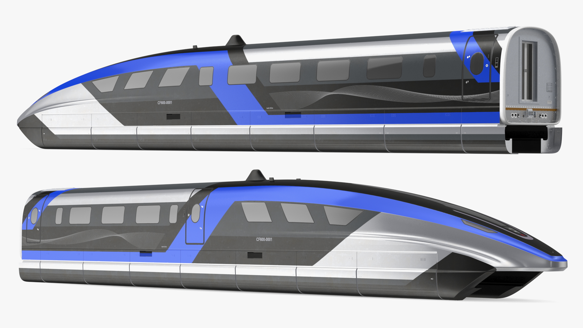 3D Magnetic Levitation Train Locomotive