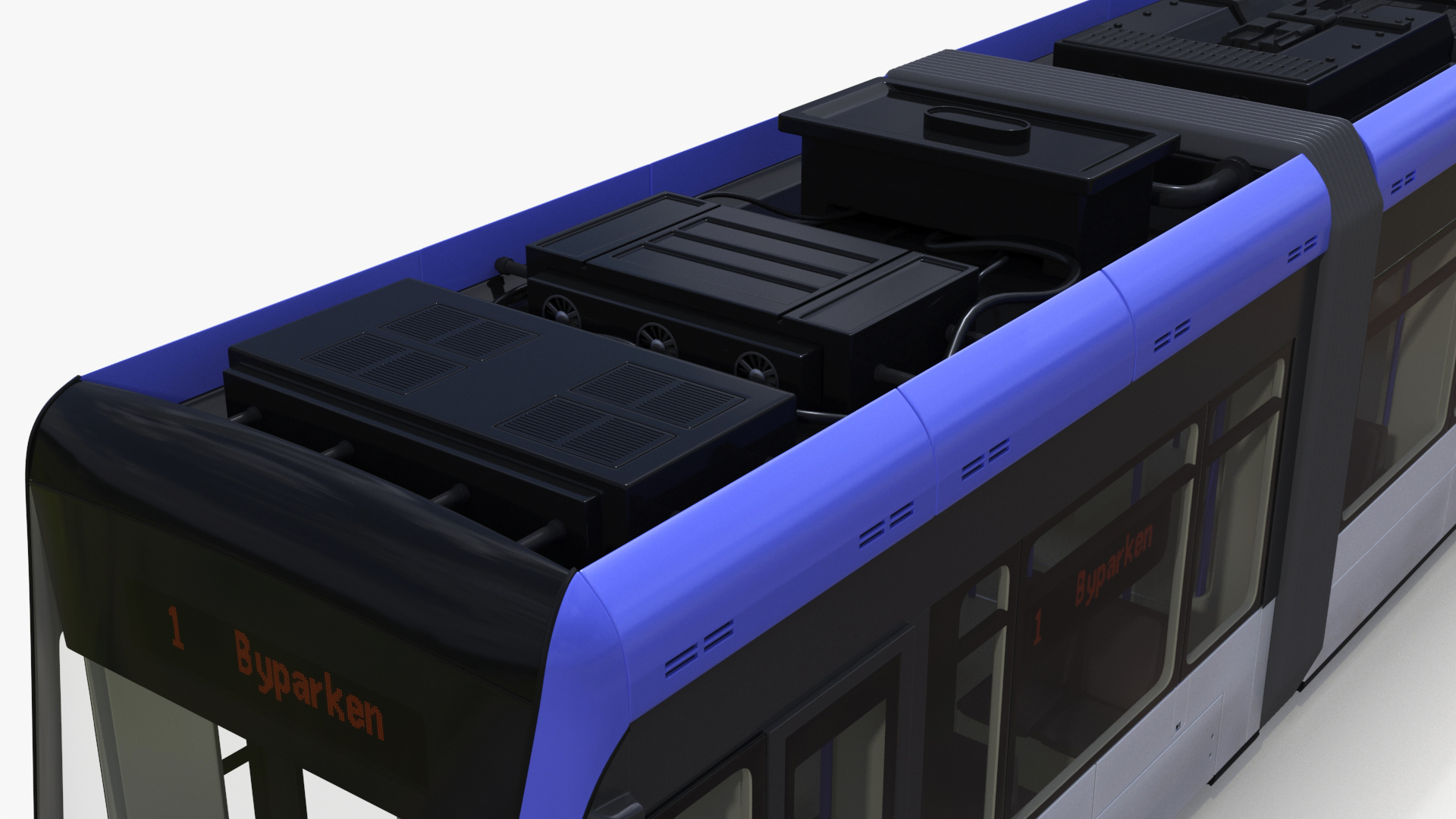 Express Tram Blue 3D