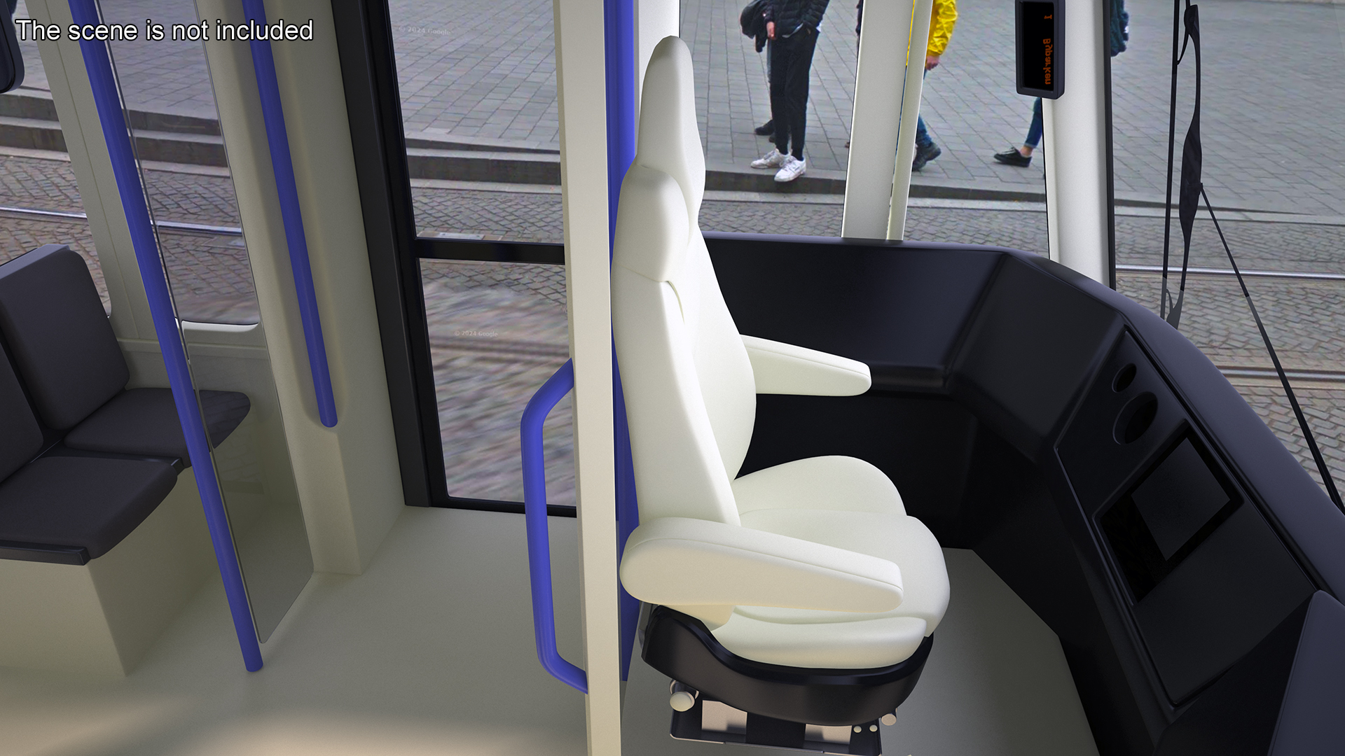 Express Tram Blue 3D