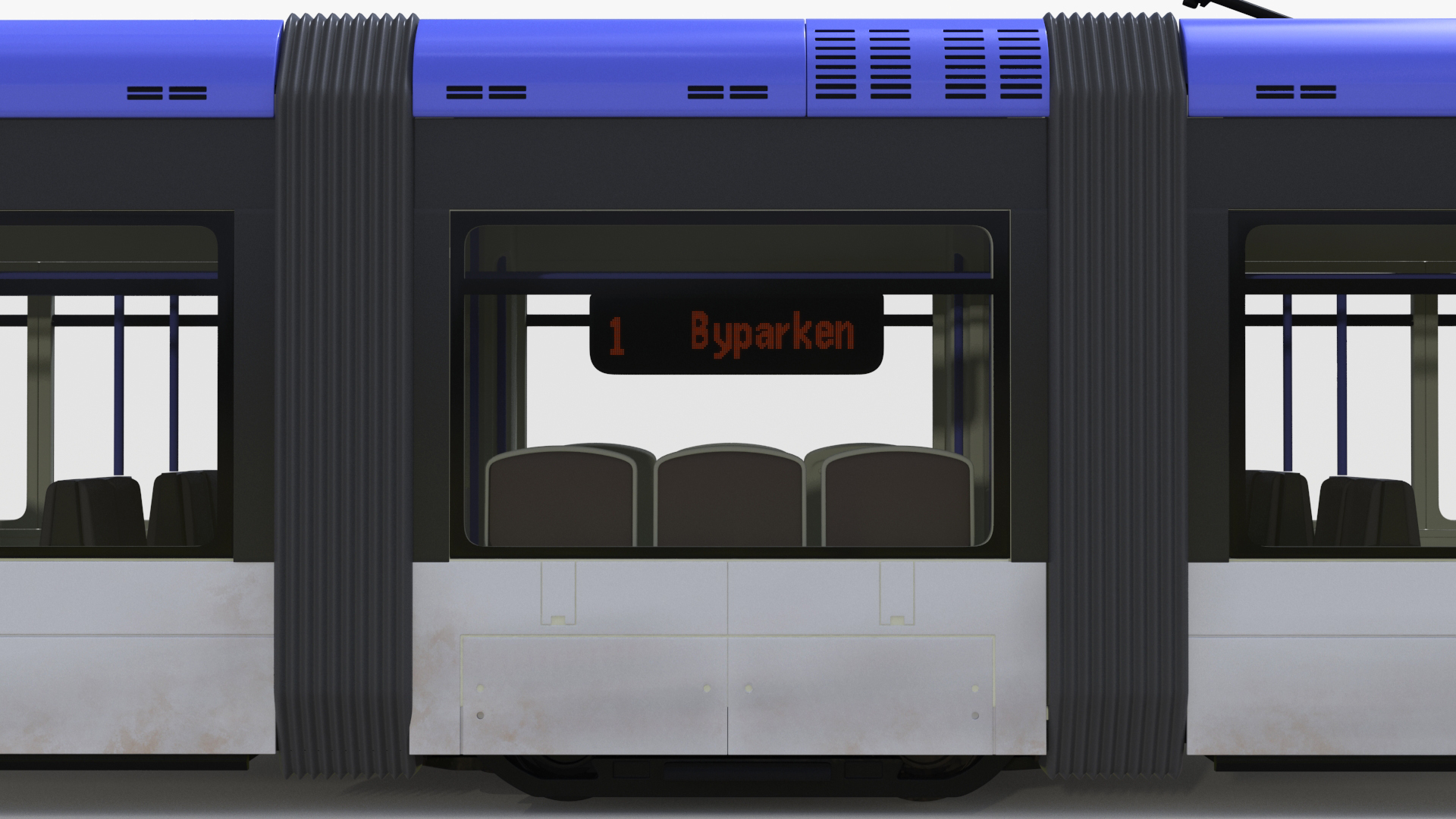 Express Tram Blue 3D