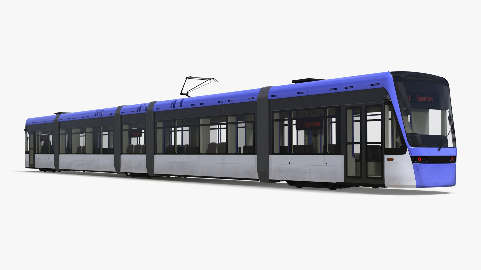 Express Tram Blue 3D